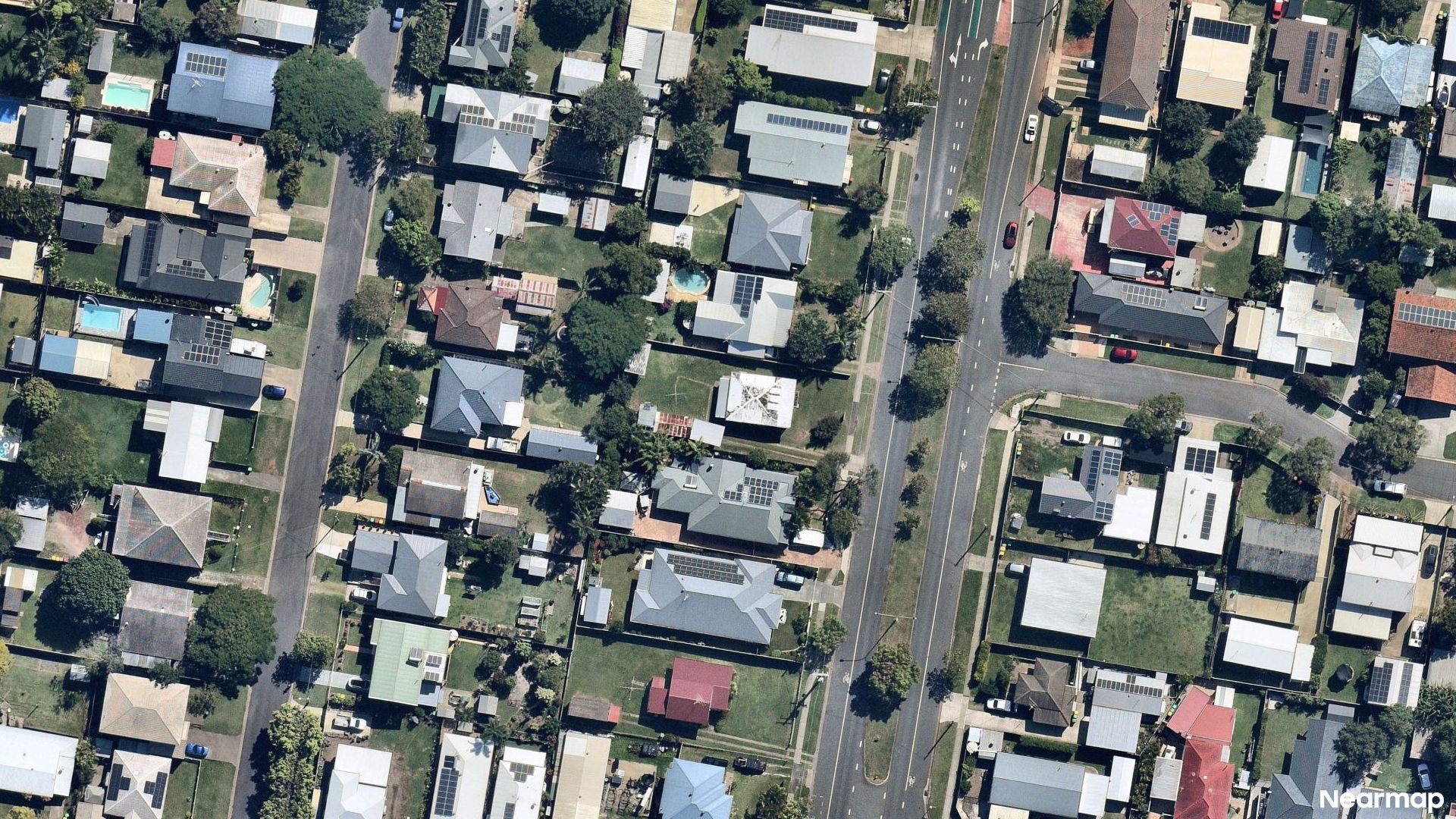 Vertical aerial view