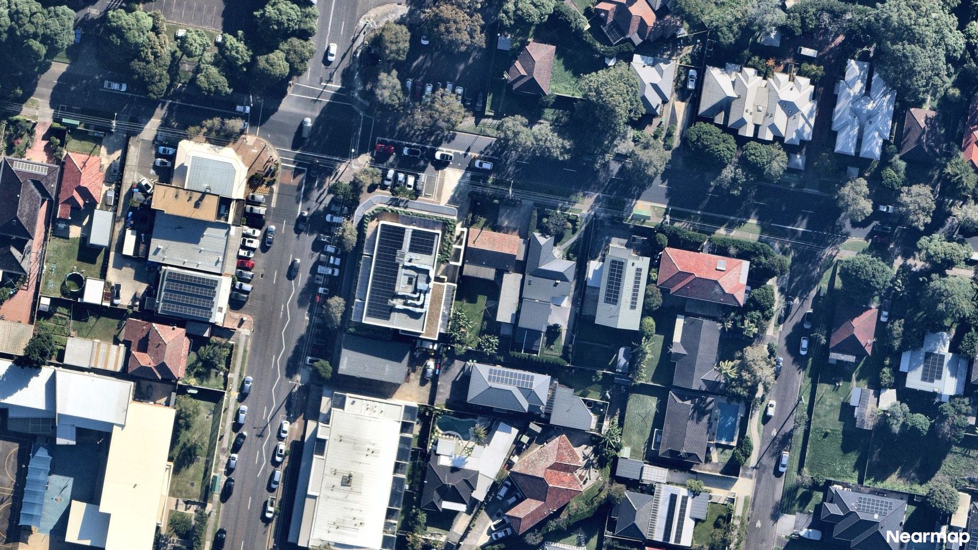Vertical aerial view