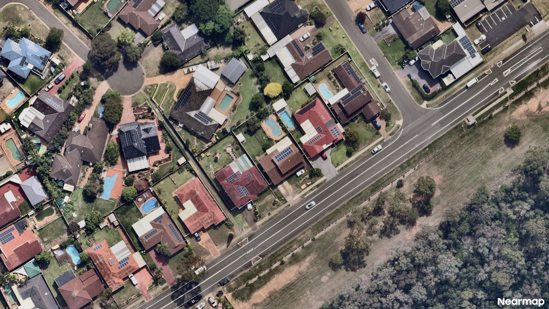 Vertical aerial view