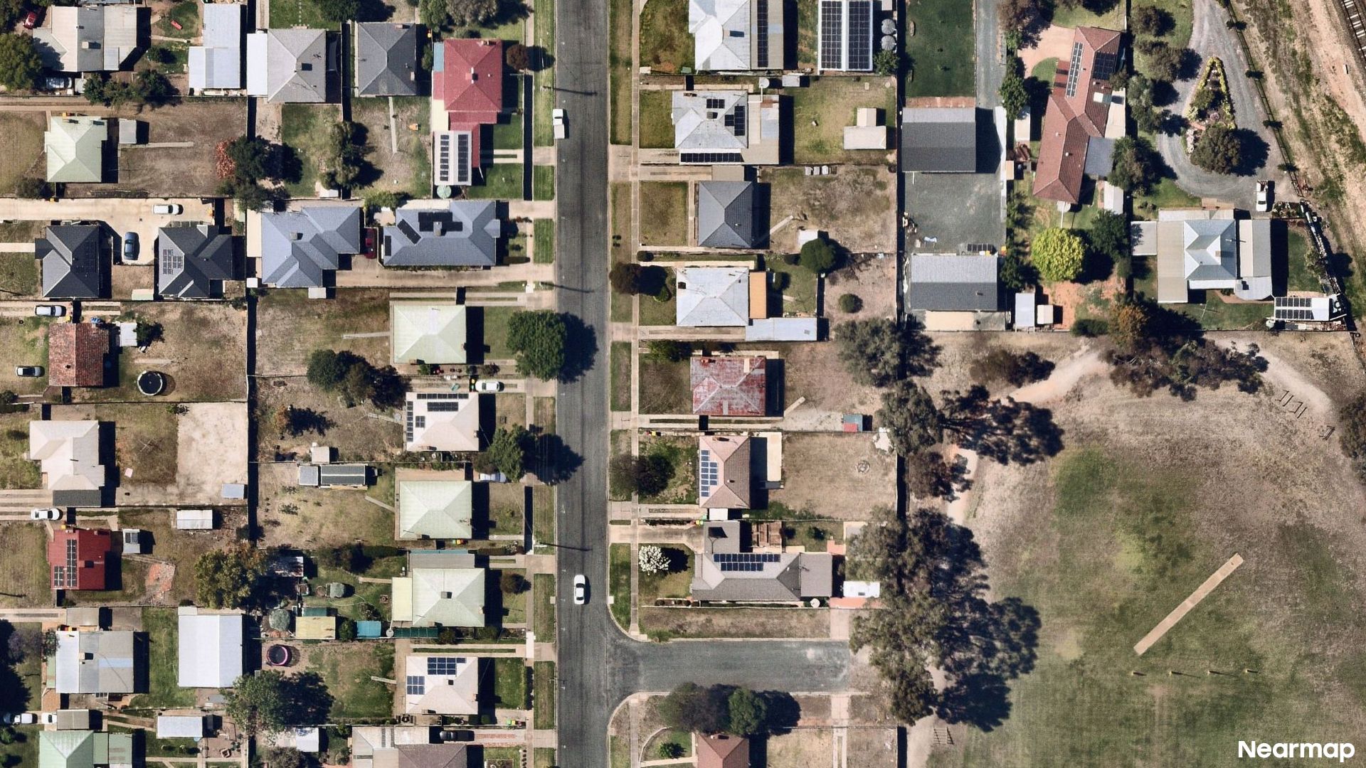 Vertical aerial view