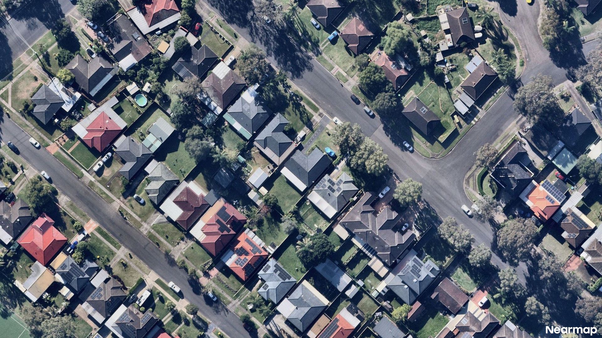 Vertical aerial view