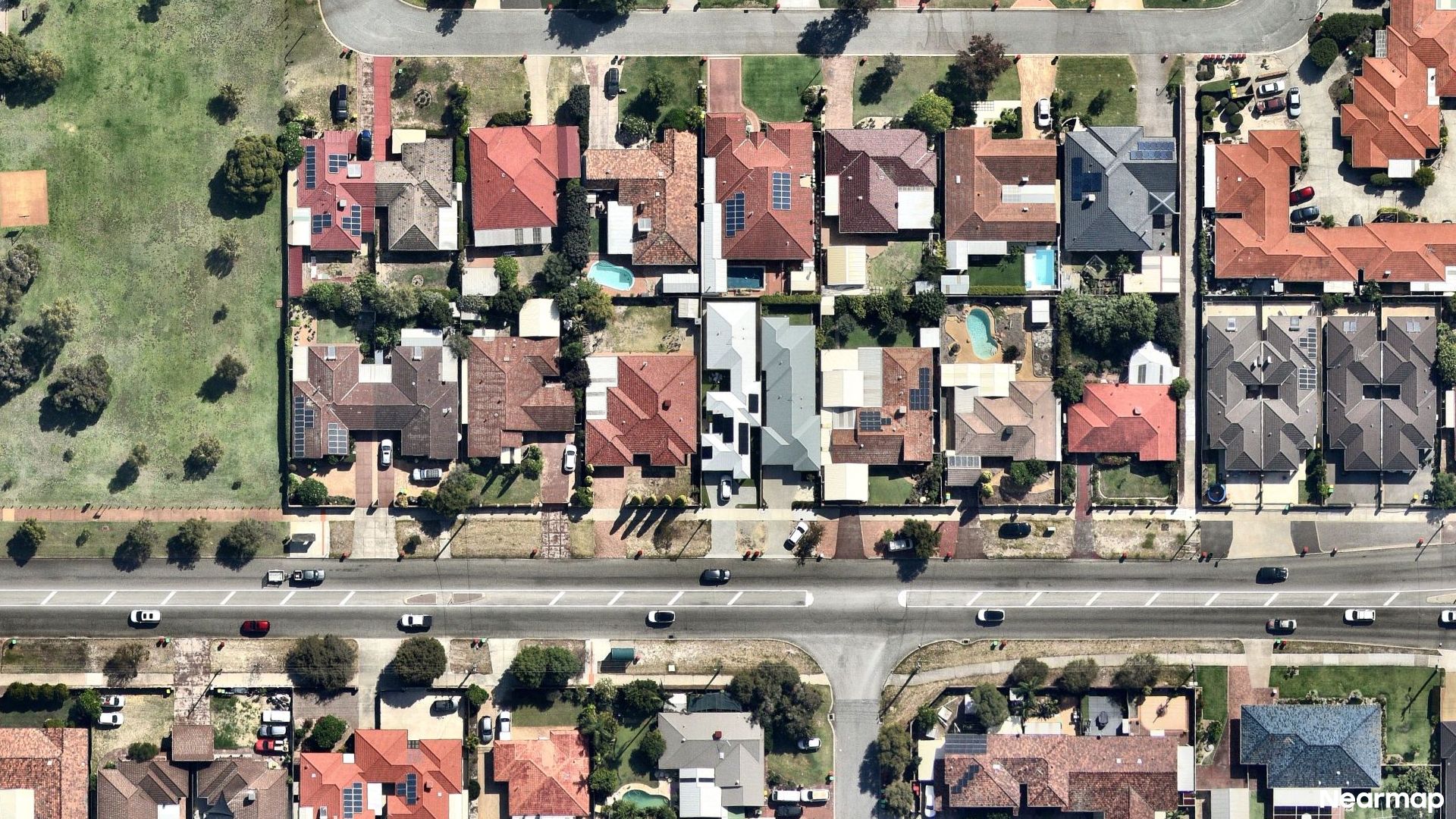 Vertical aerial view