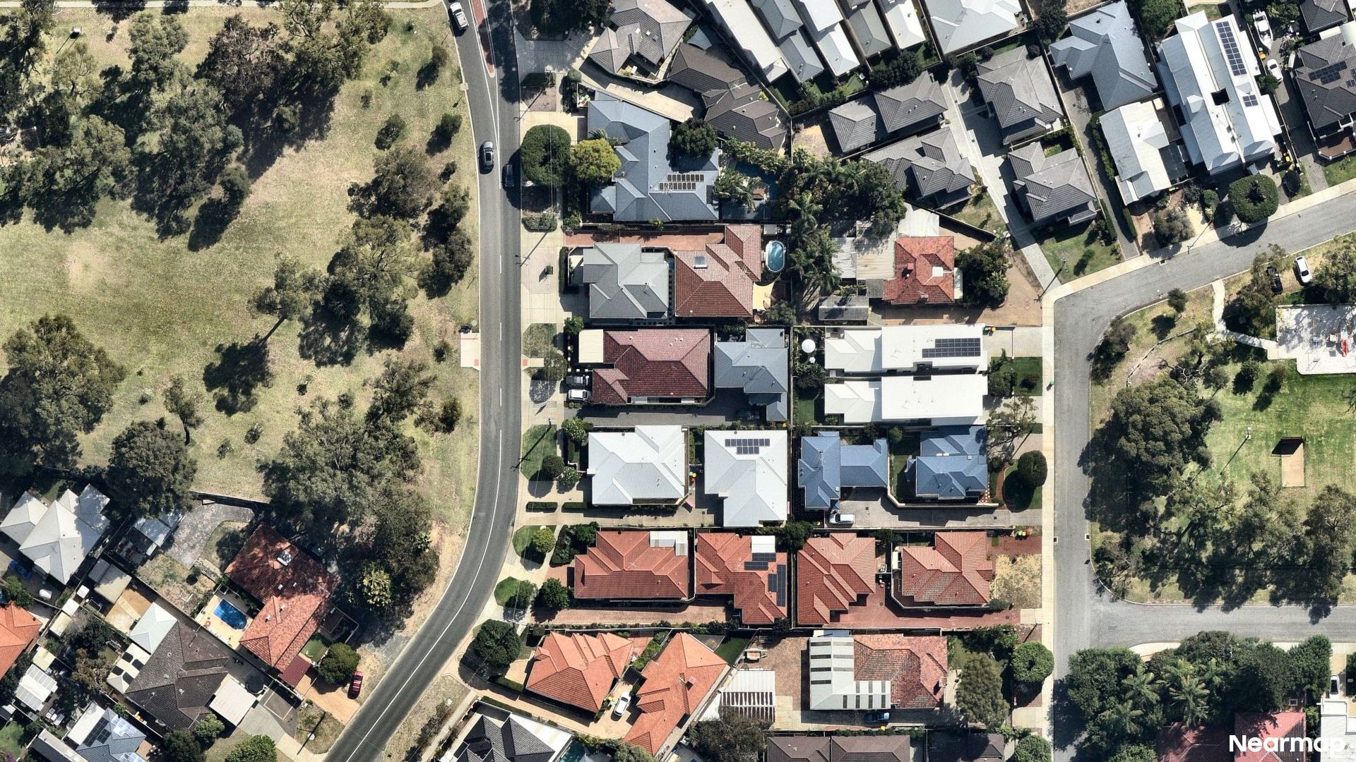 Vertical aerial view