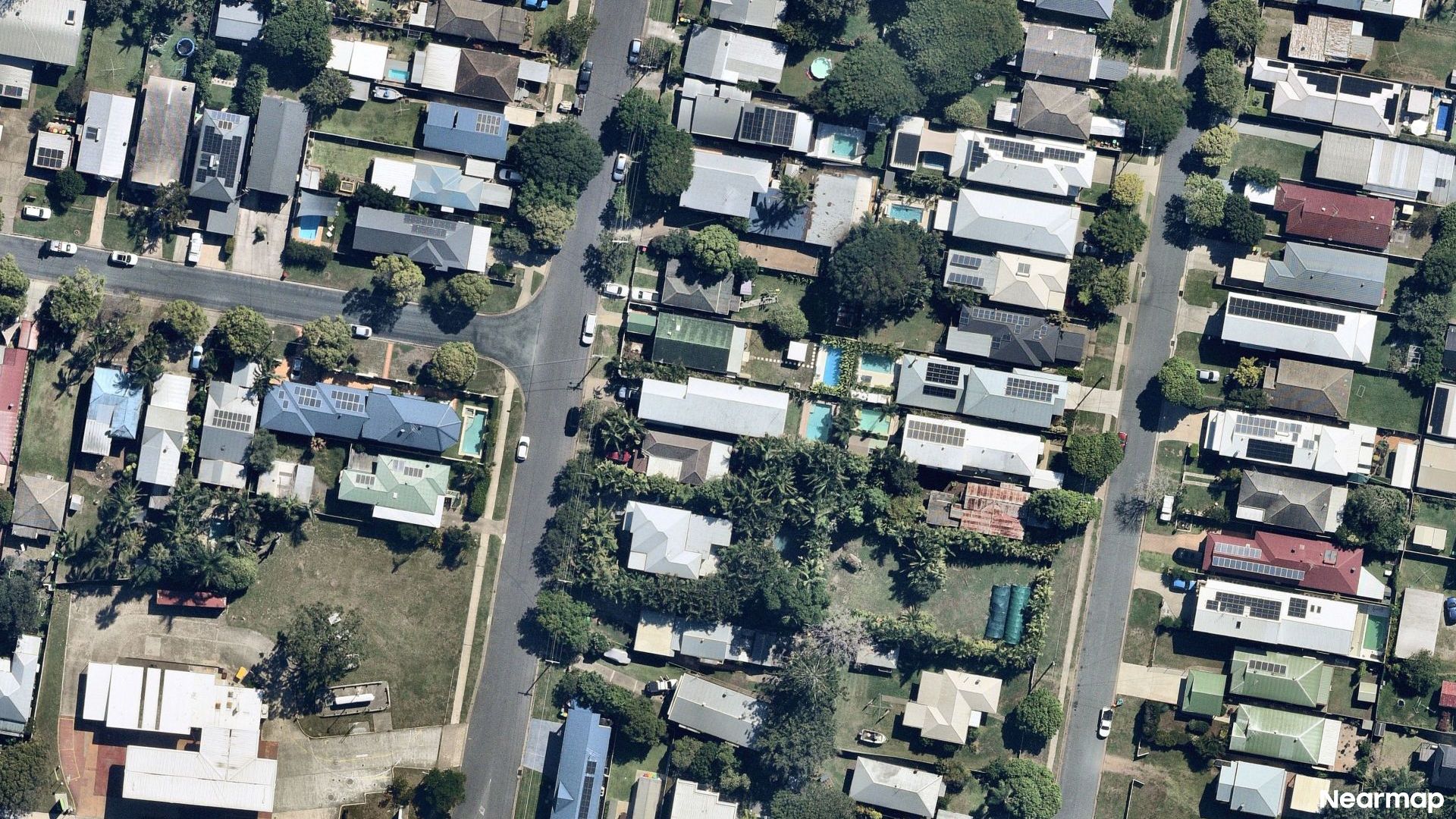 Vertical aerial view