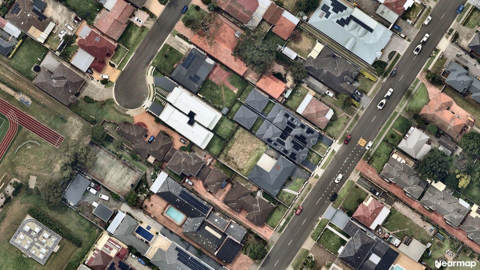 Vertical aerial view