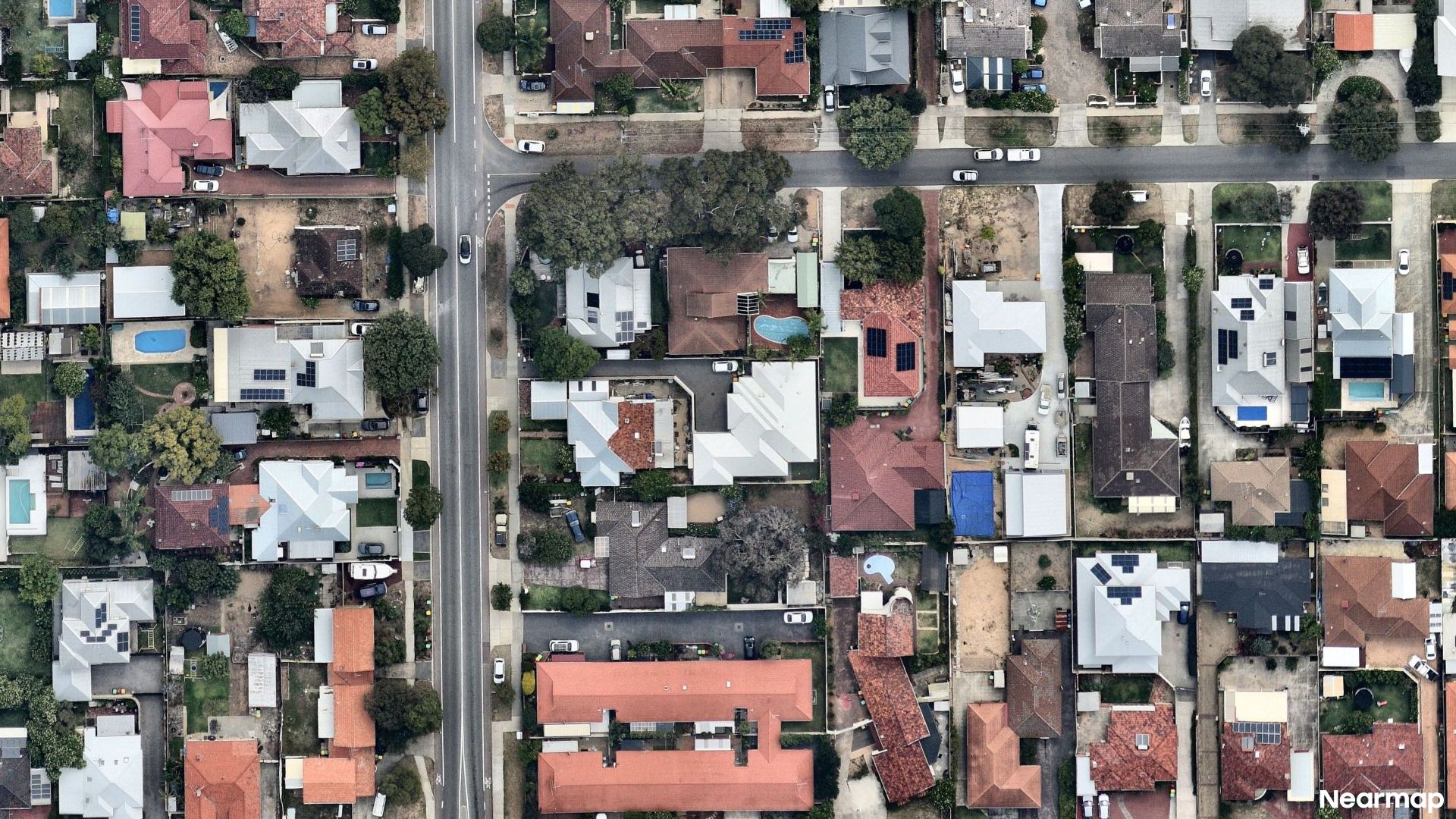 Vertical aerial view