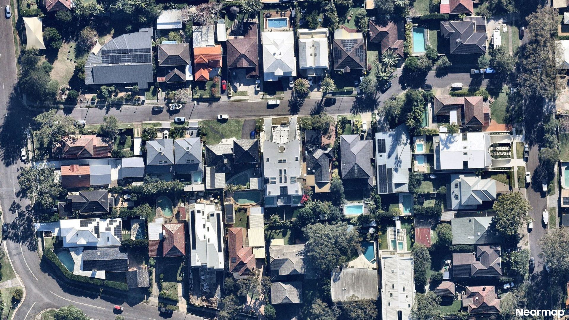 Vertical aerial view