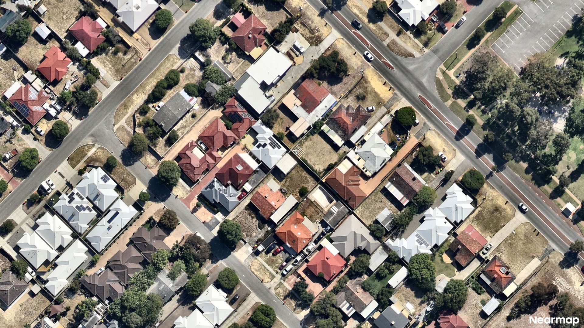 Vertical aerial view