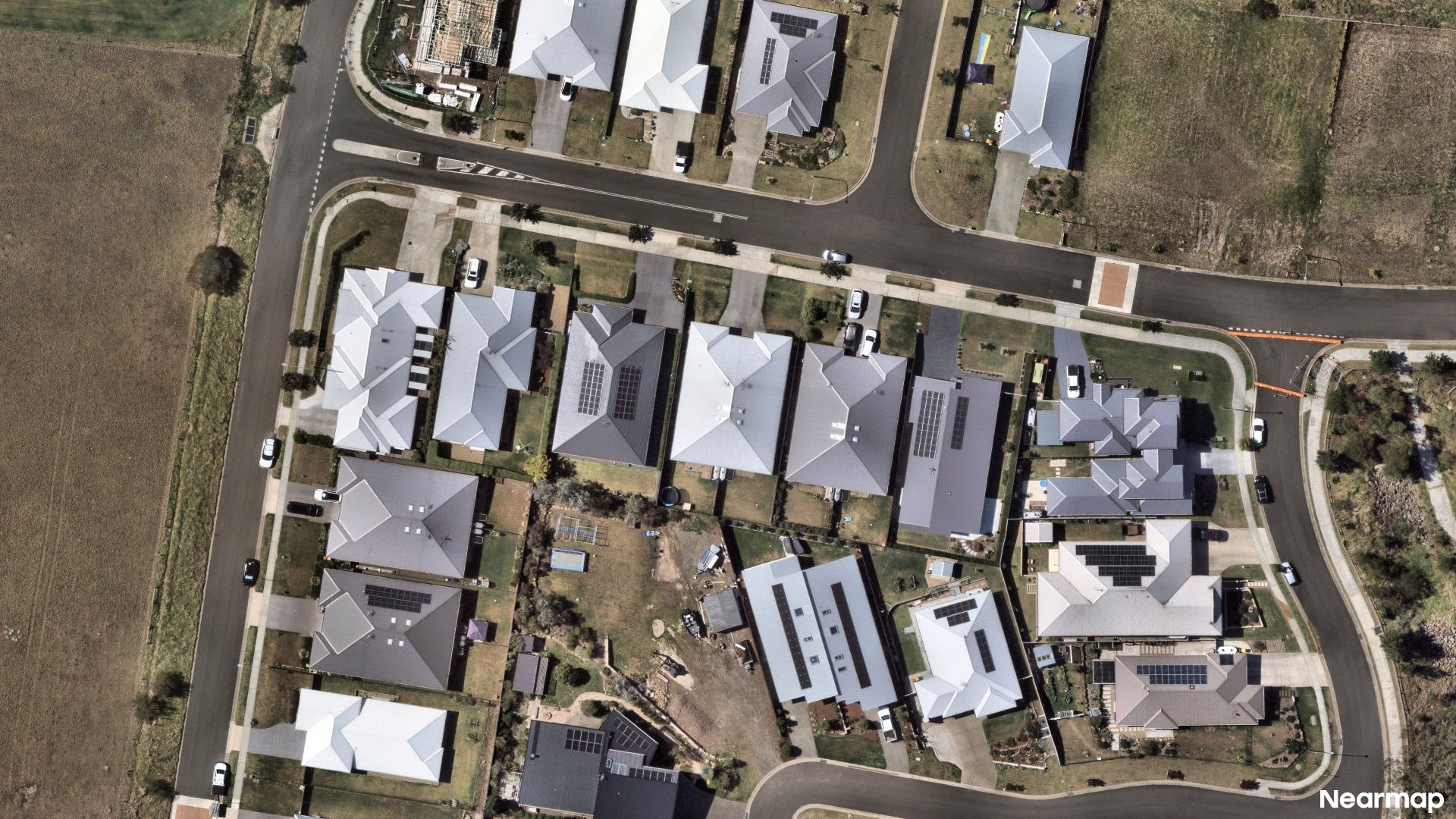 Vertical aerial view
