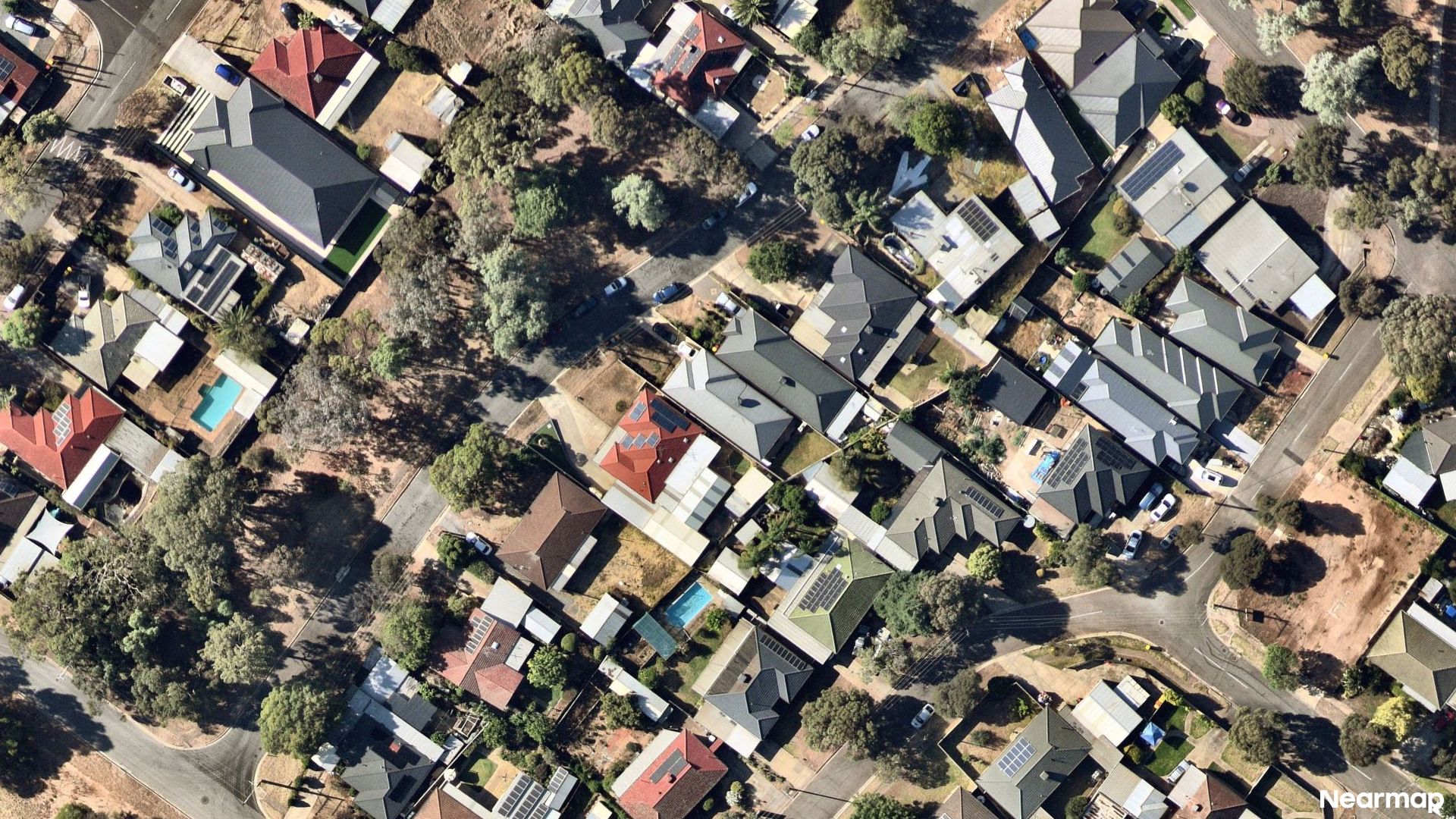 Vertical aerial view