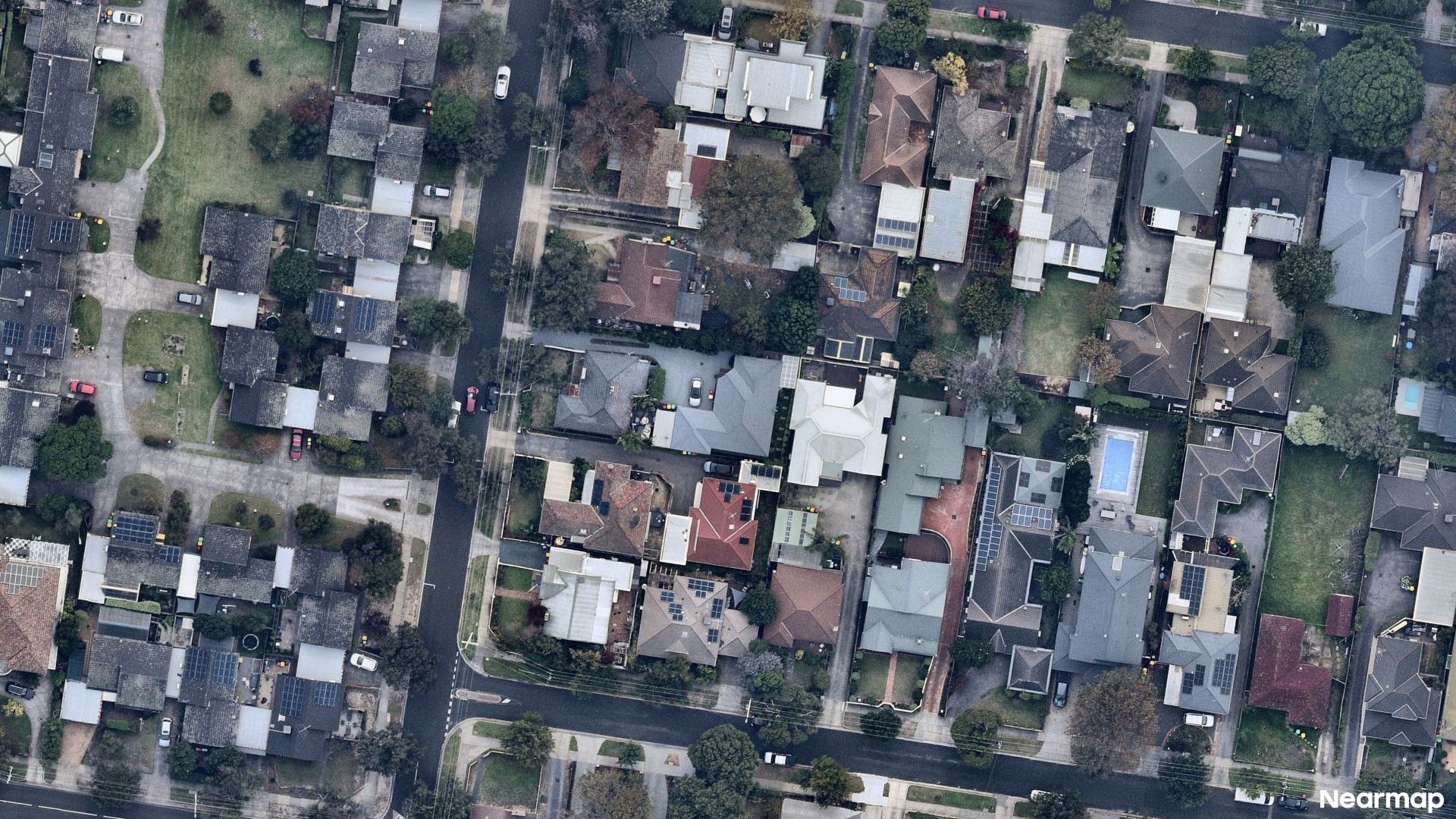 Vertical aerial view