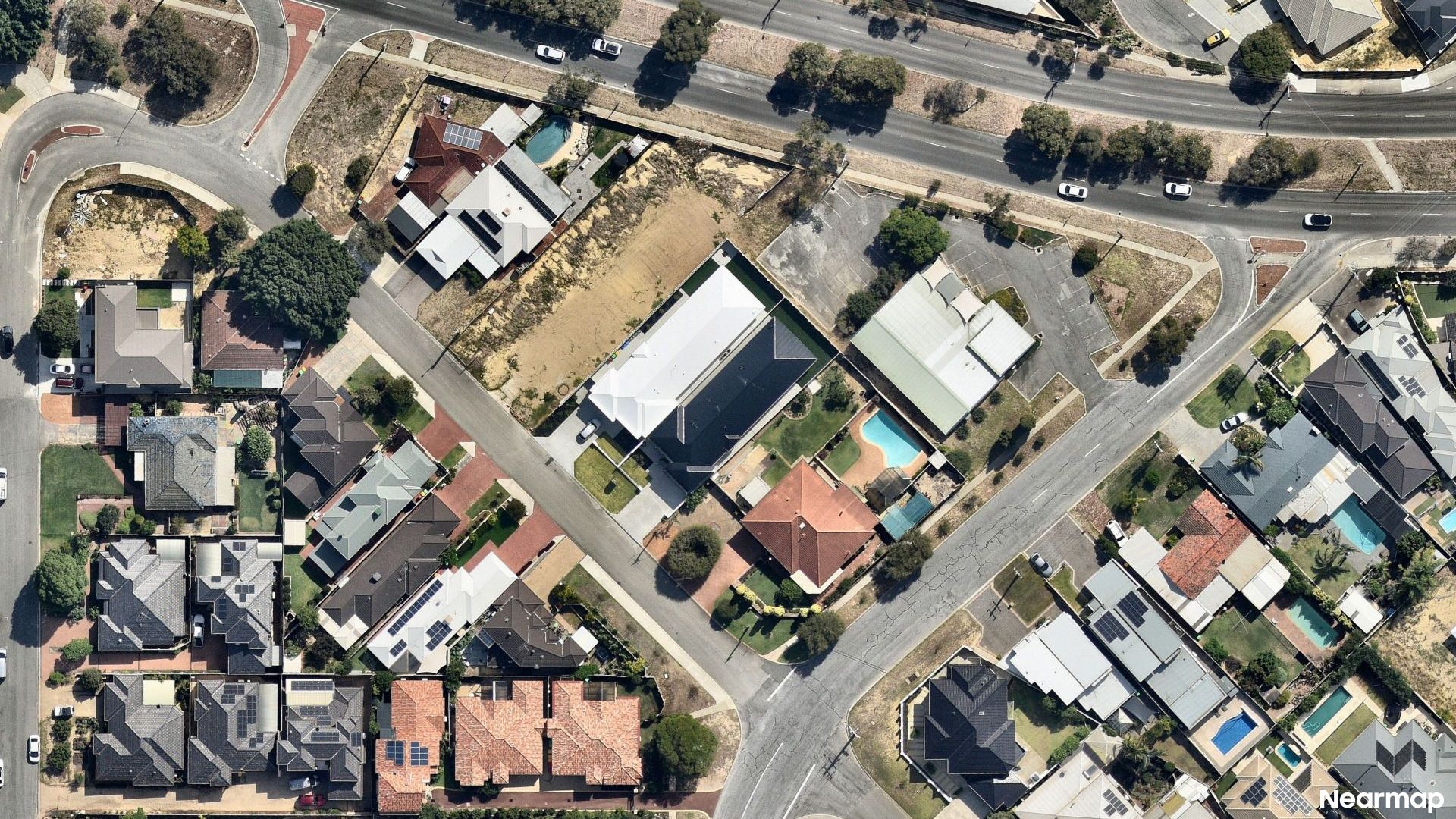 Vertical aerial view