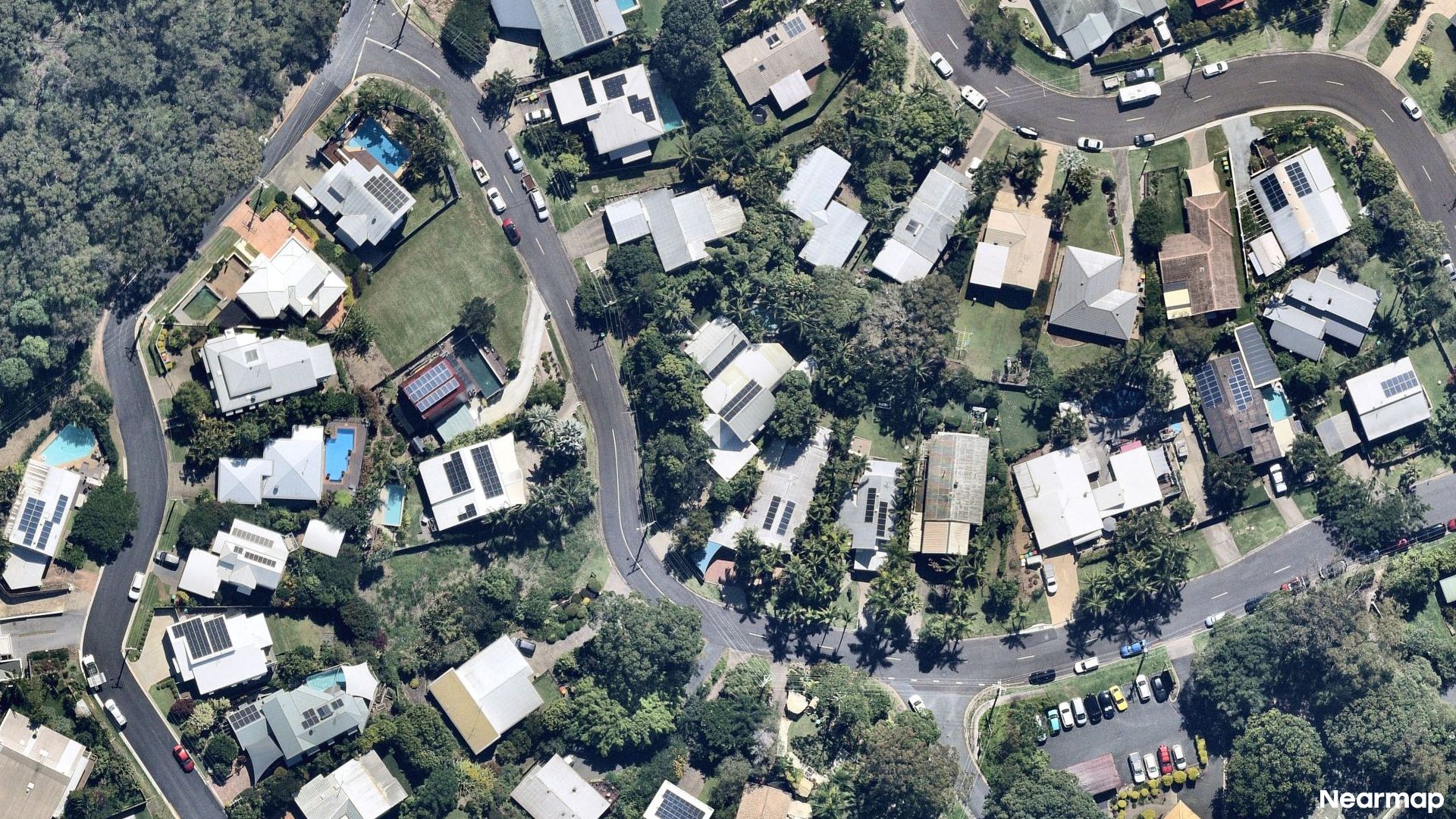 Vertical aerial view