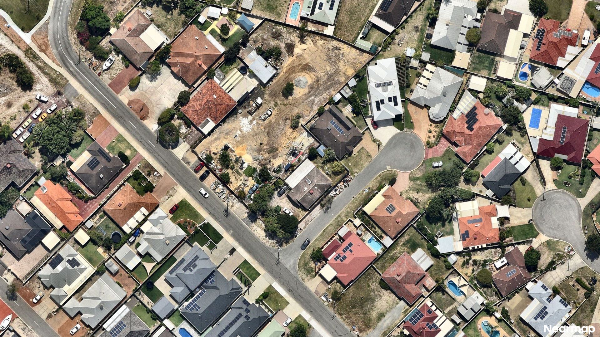 Vertical aerial view