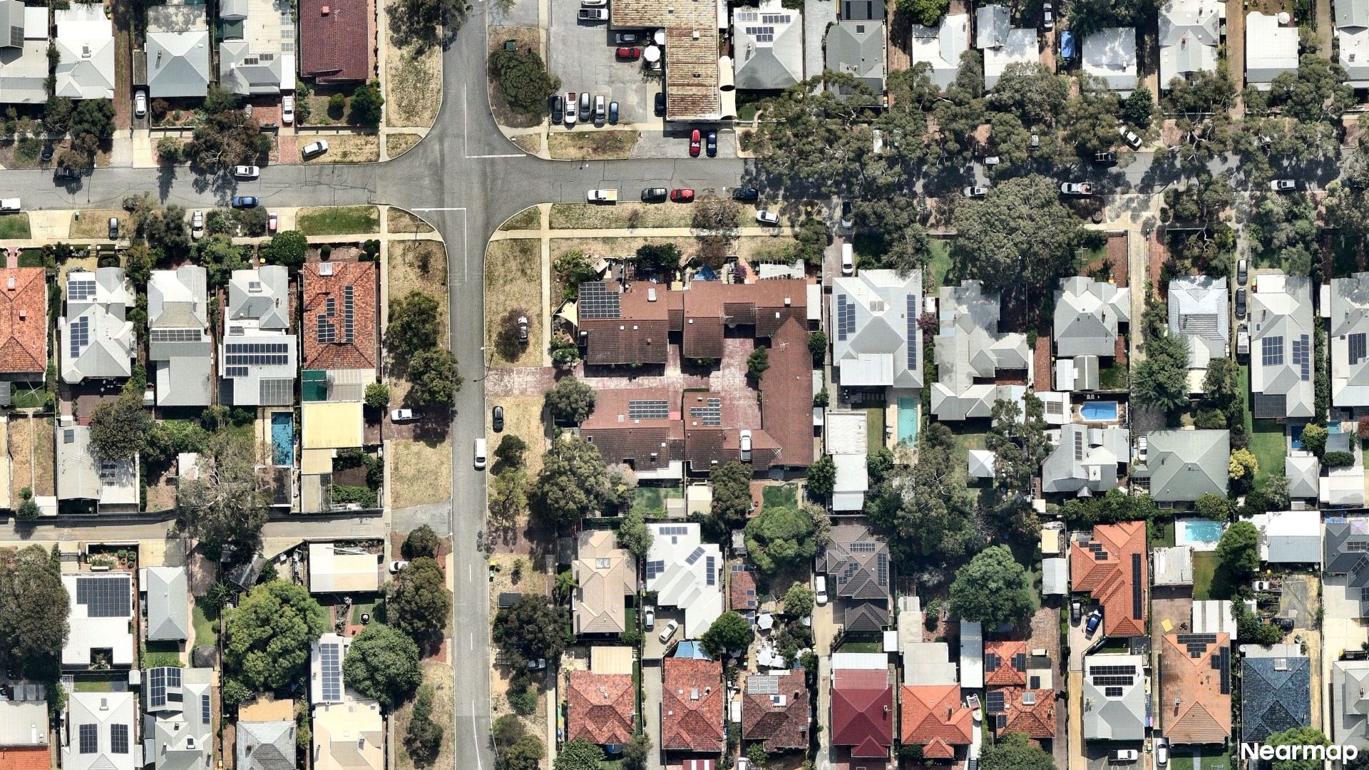 Vertical aerial view