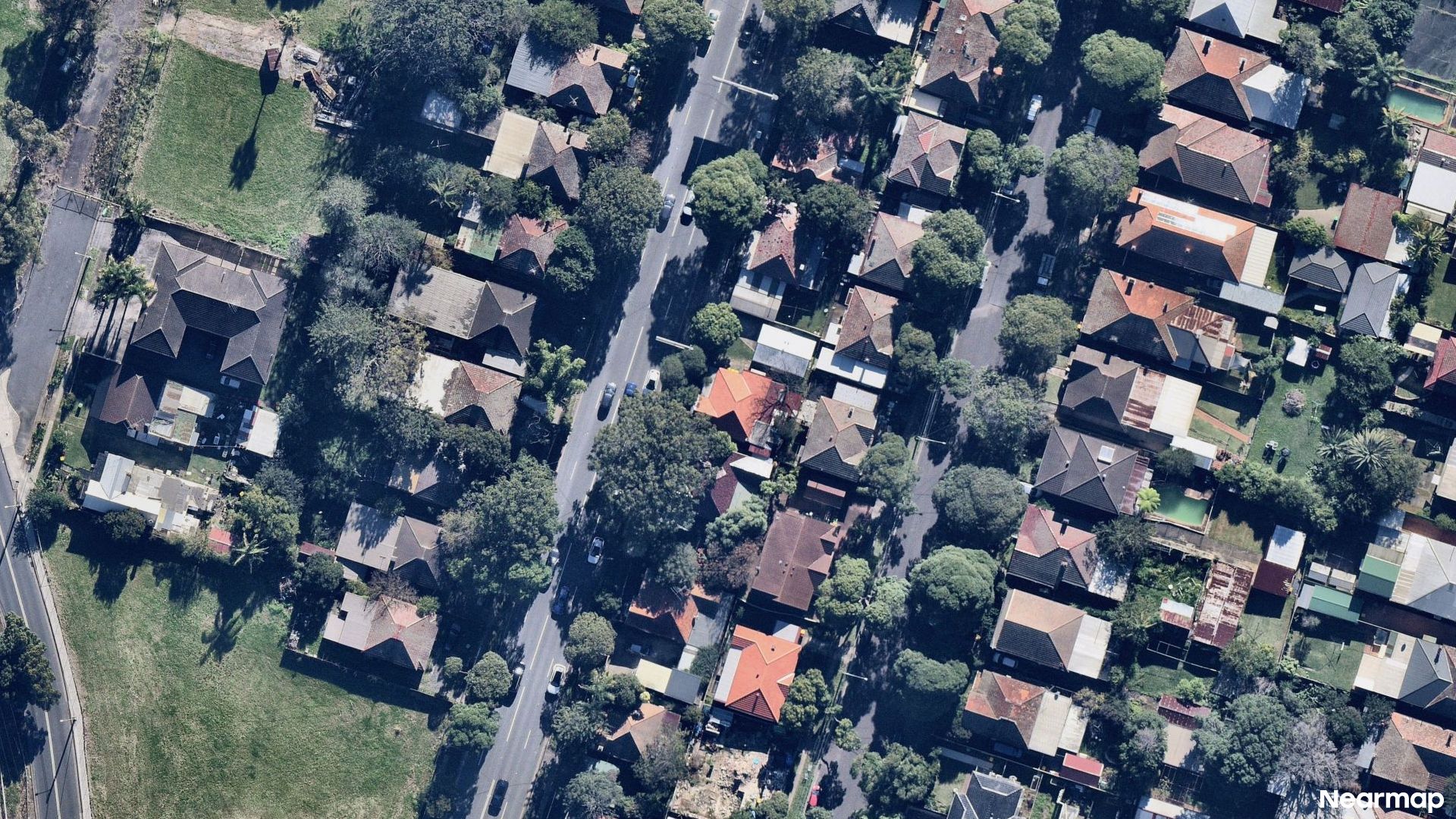 Vertical aerial view