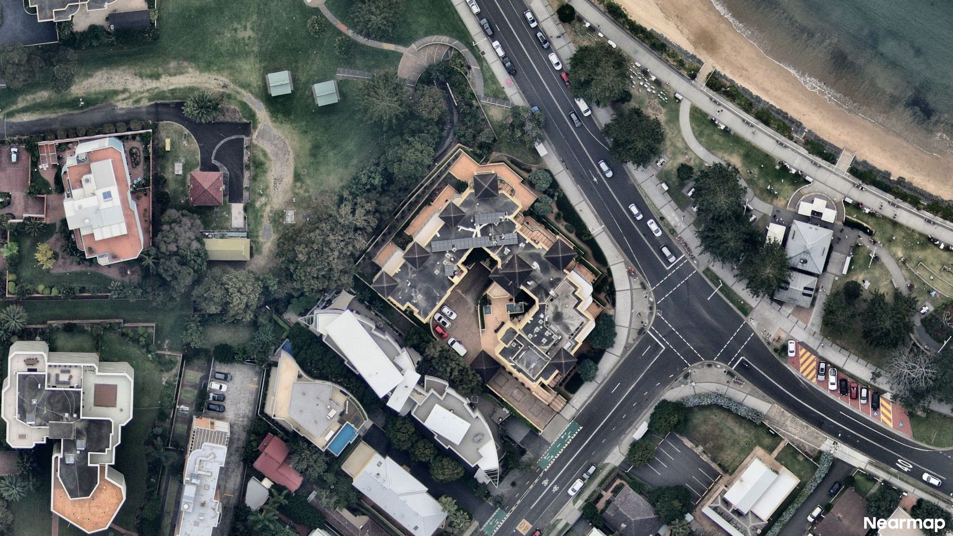 Vertical aerial view