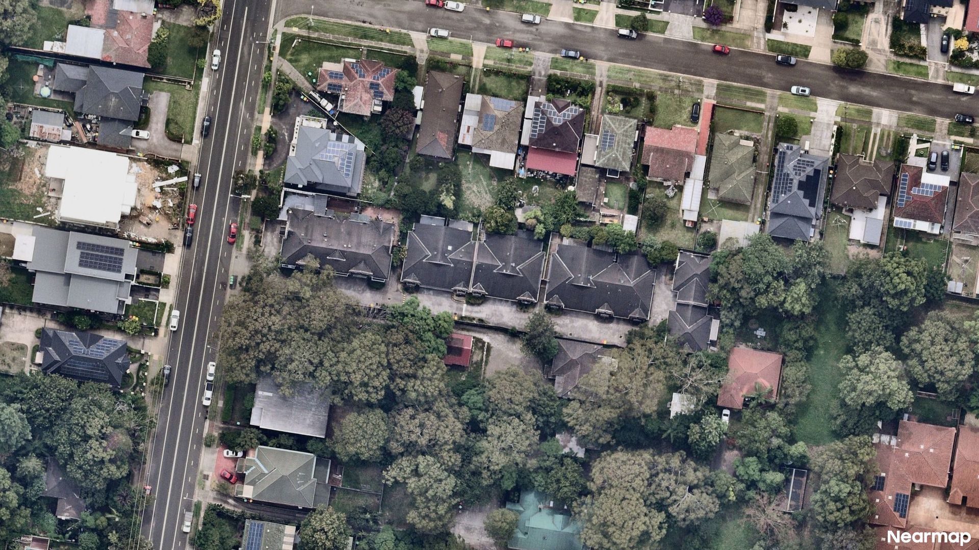 Vertical aerial view