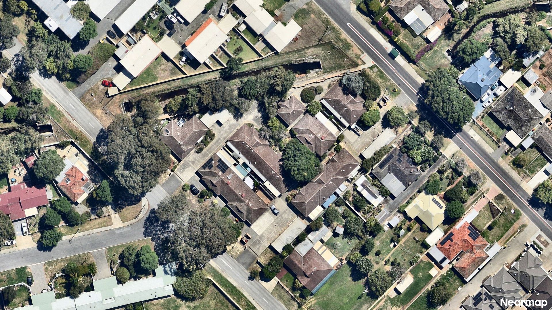 Vertical aerial view