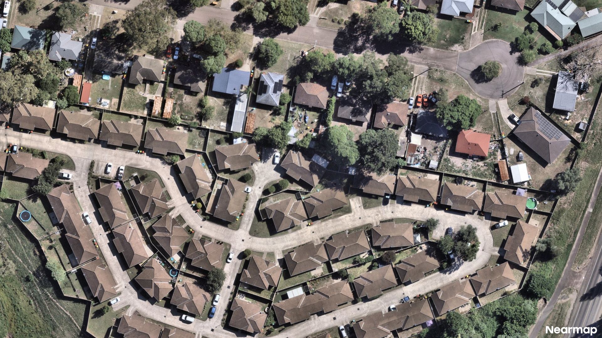 Vertical aerial view
