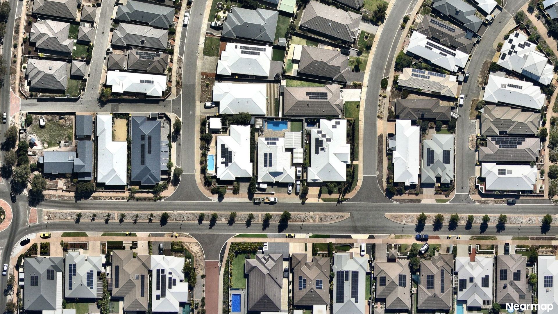 Vertical aerial view