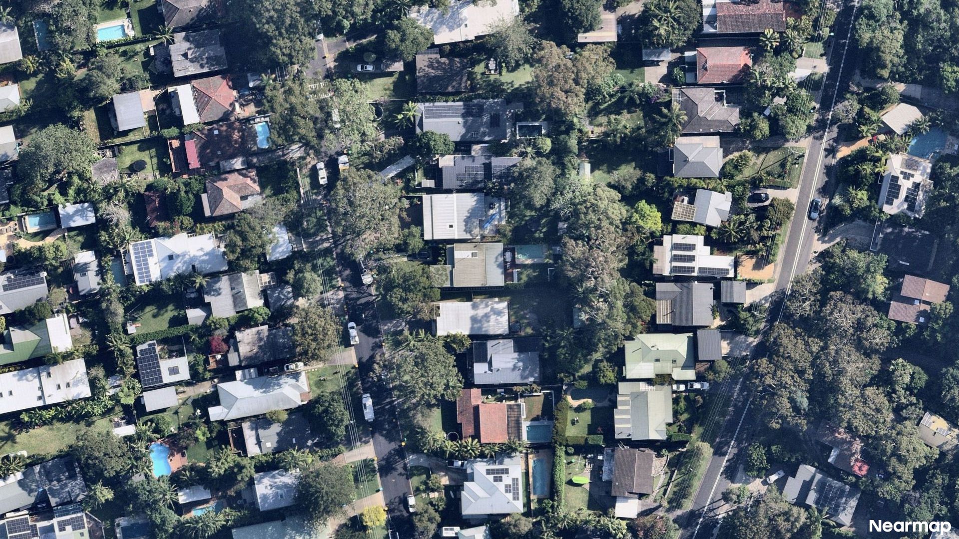 Vertical aerial view