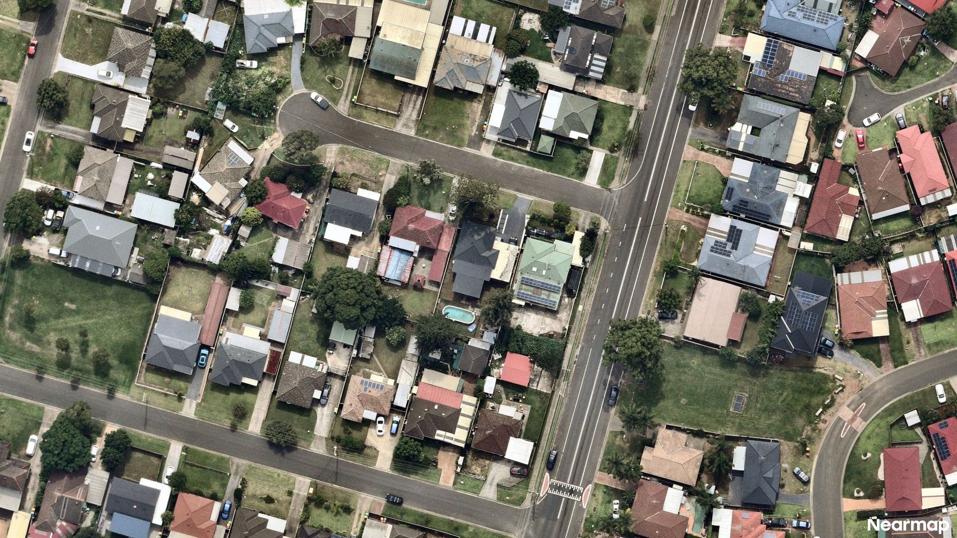 Vertical aerial view