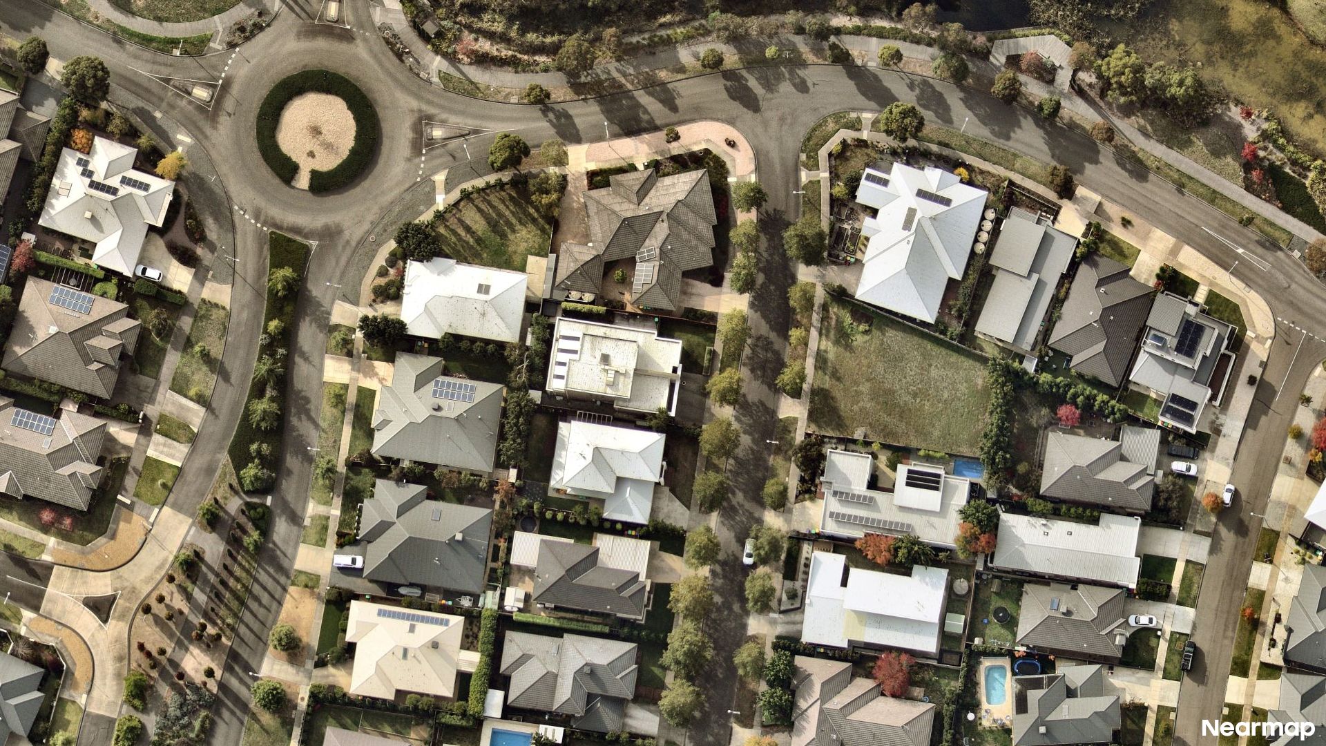 Vertical aerial view