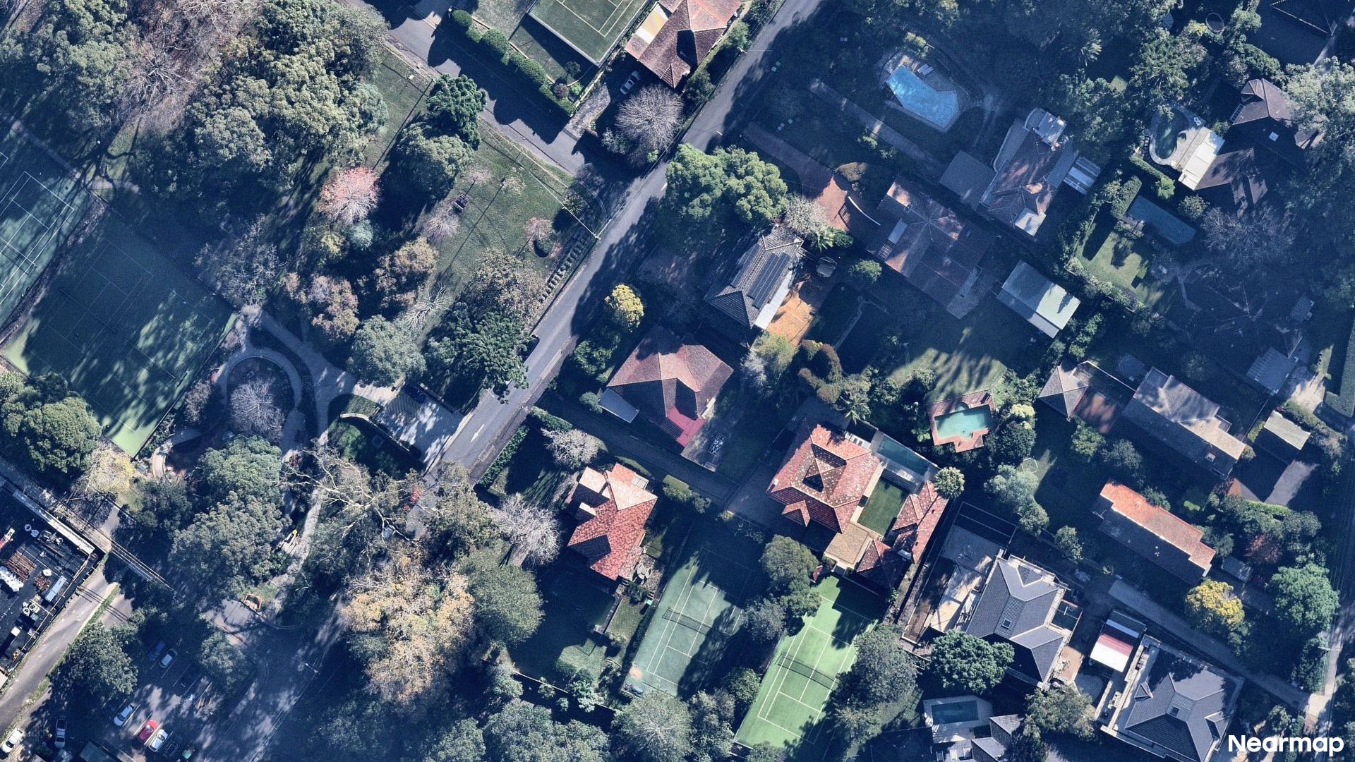 Vertical aerial view