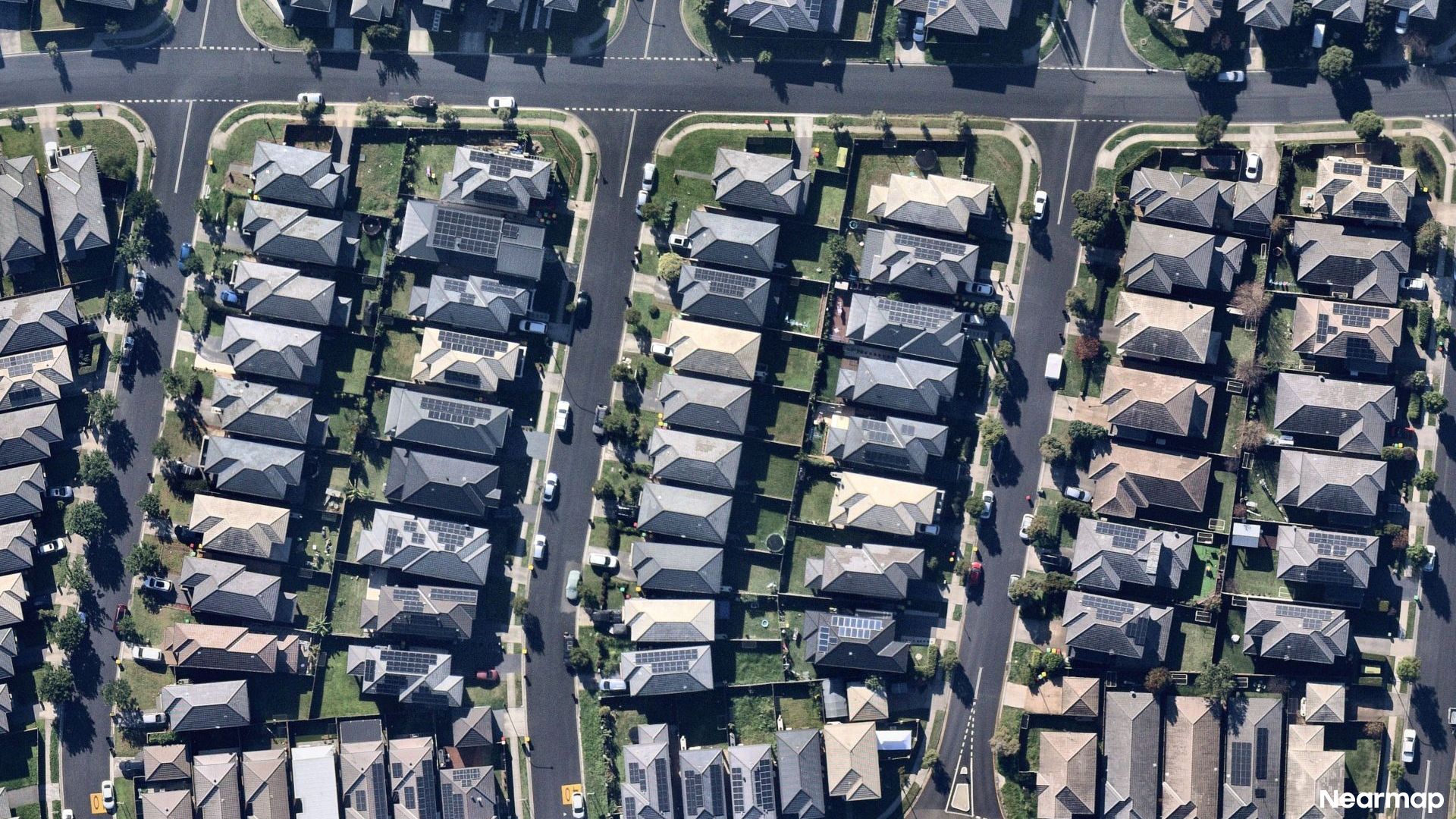 Vertical aerial view