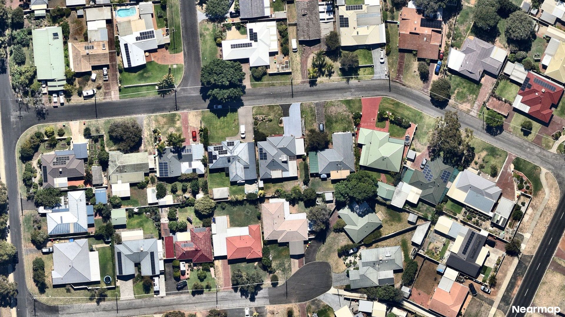 Vertical aerial view