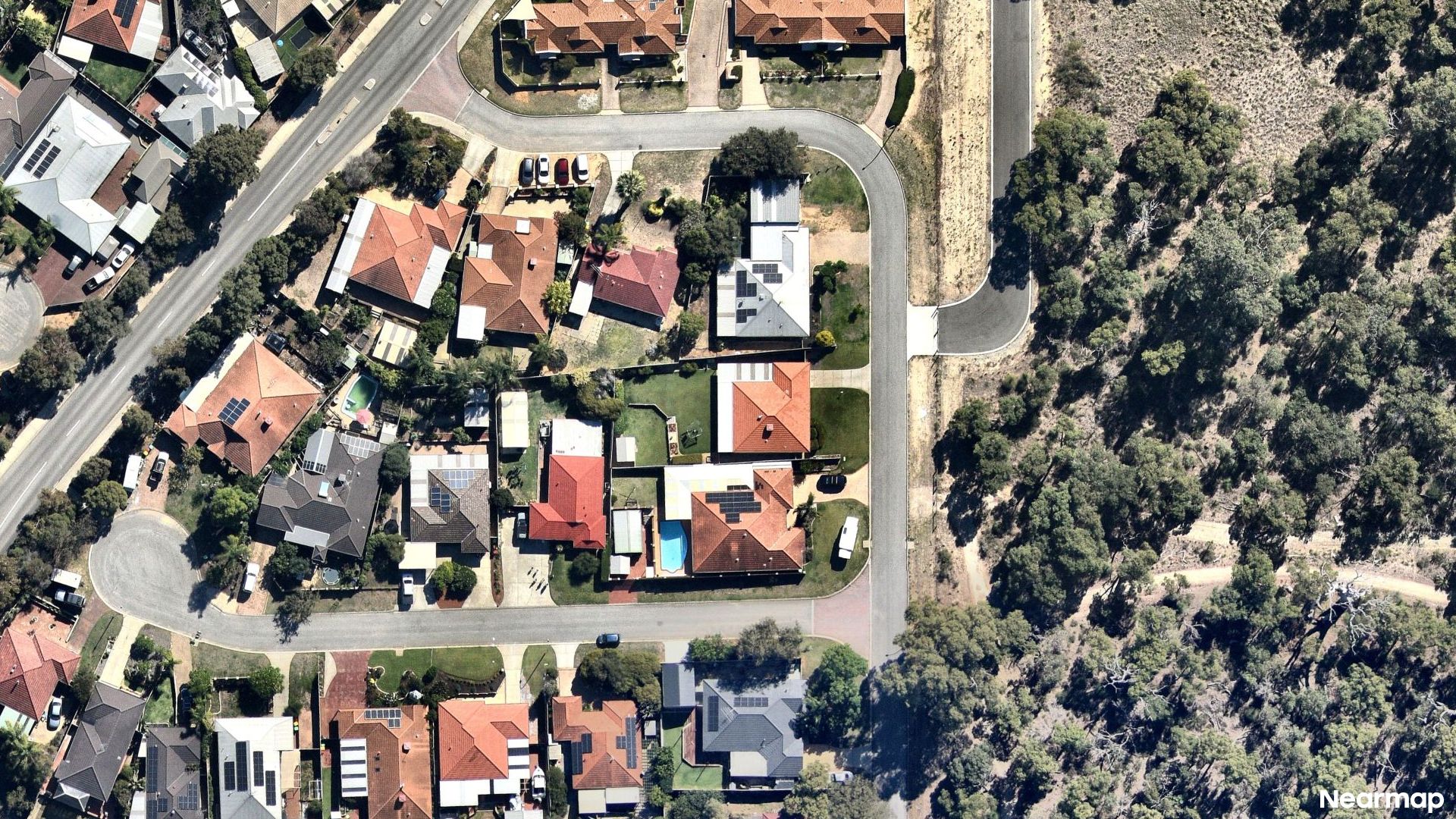 Vertical aerial view