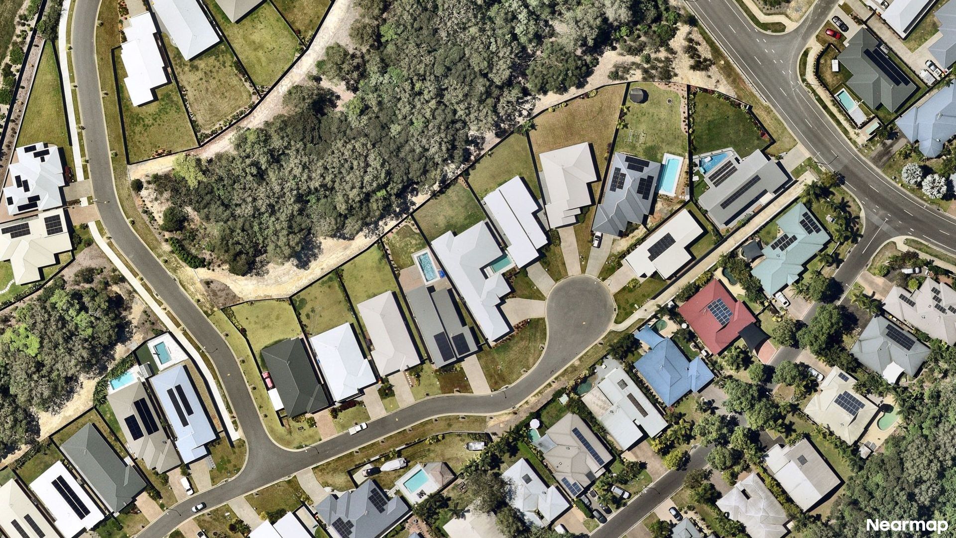Vertical aerial view