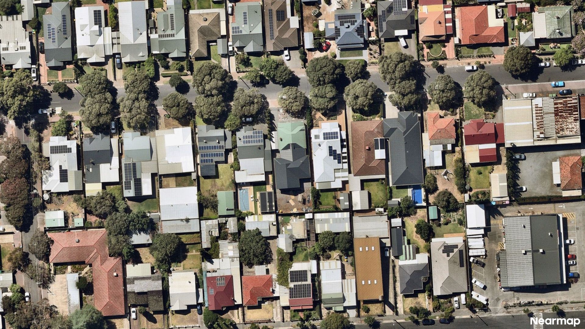 Vertical aerial view