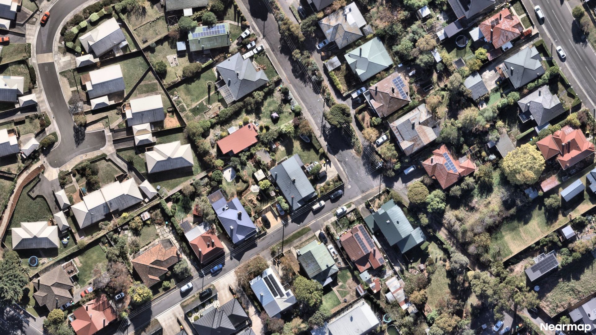 Vertical aerial view