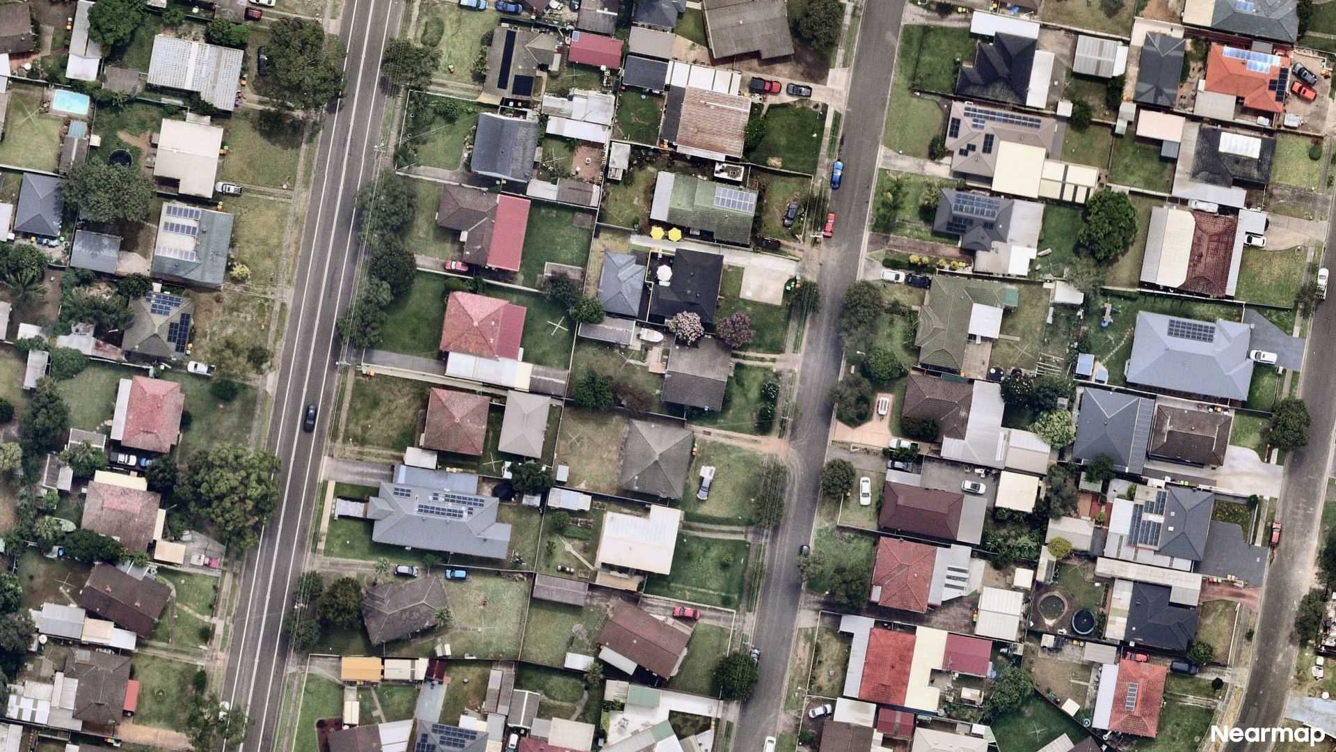 Vertical aerial view