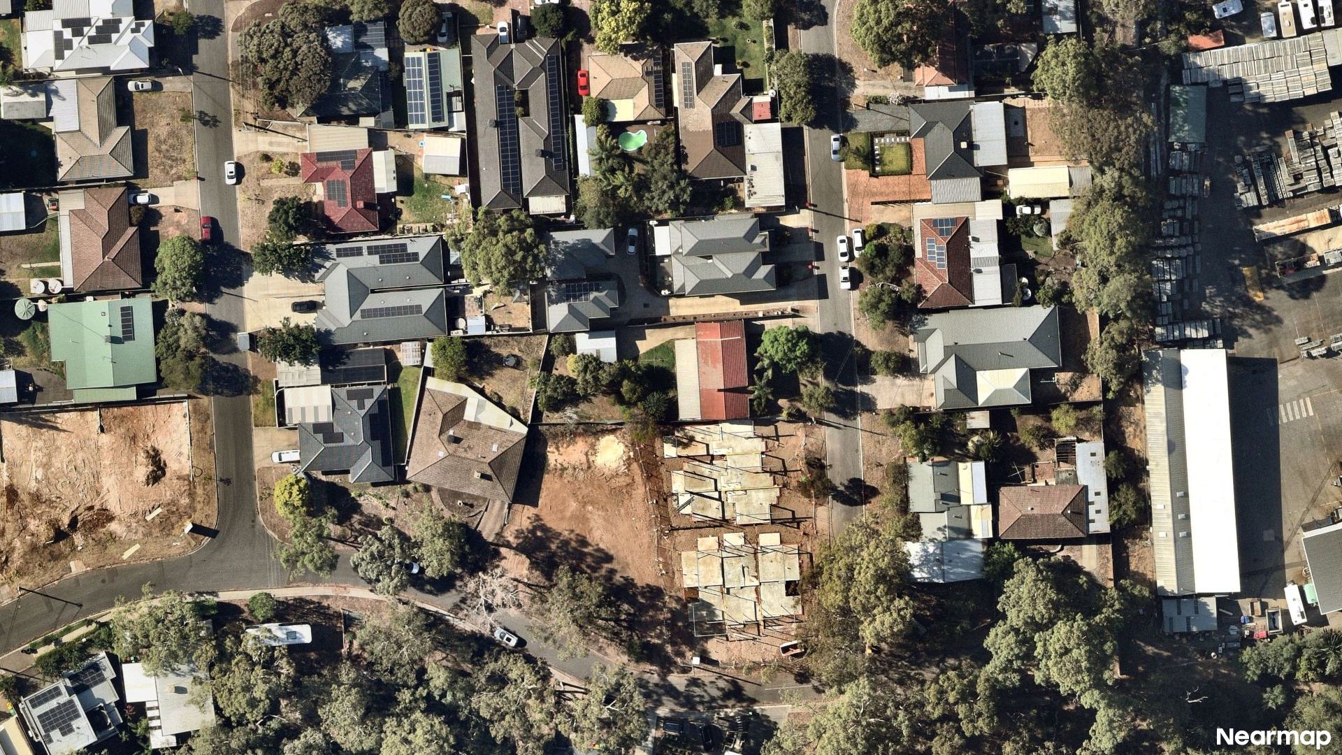 Vertical aerial view