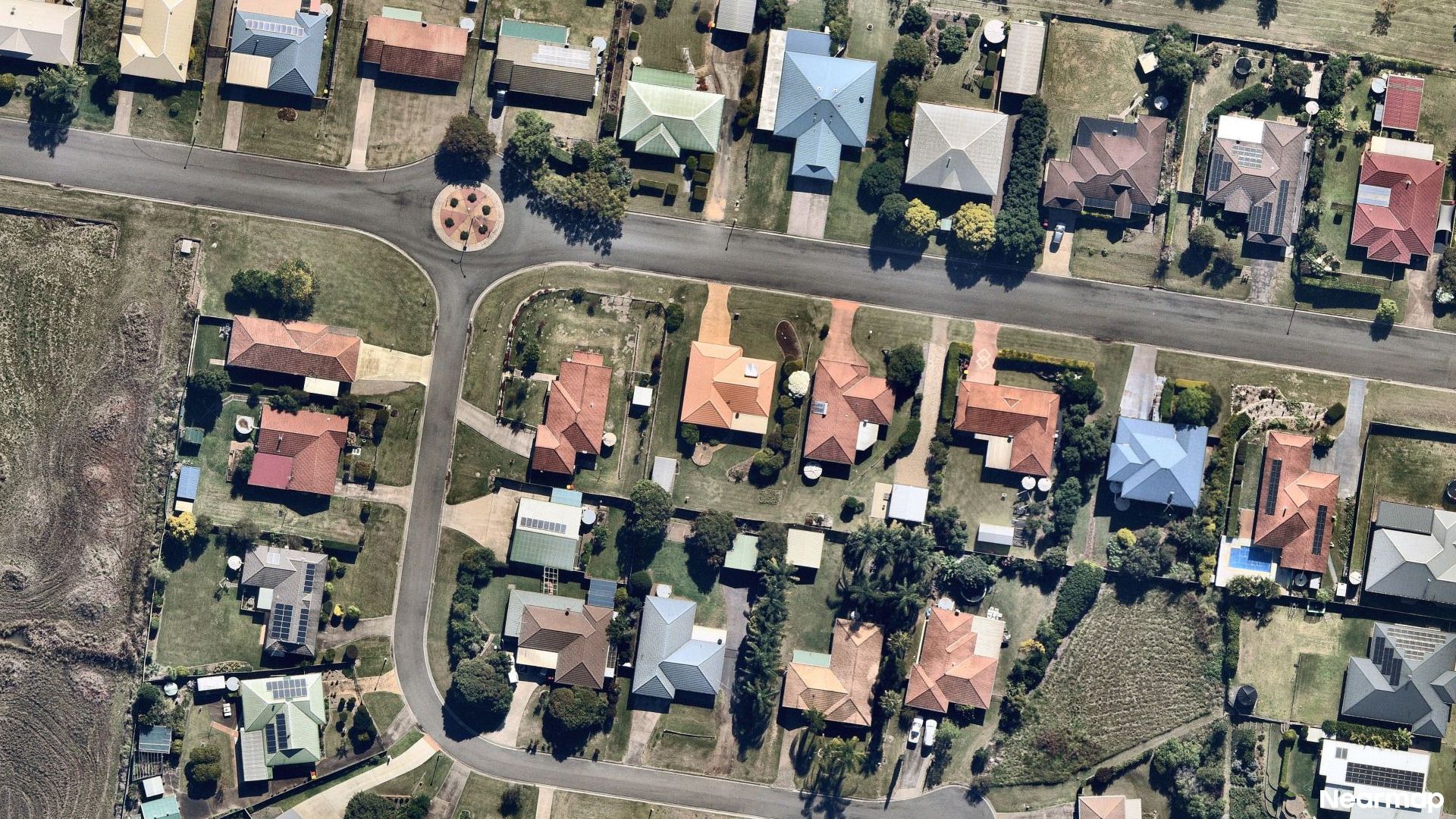 Vertical aerial view