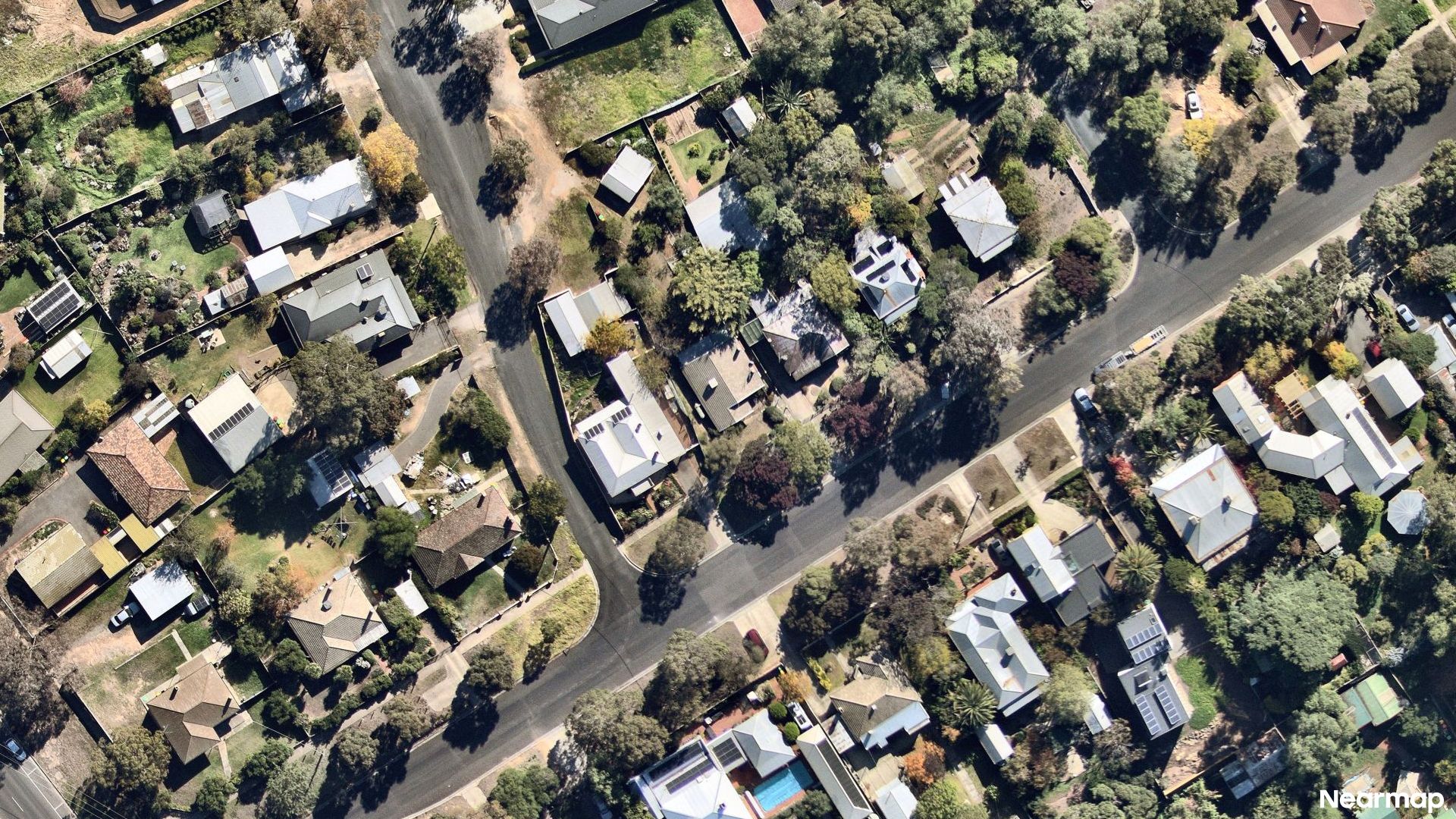 Vertical aerial view