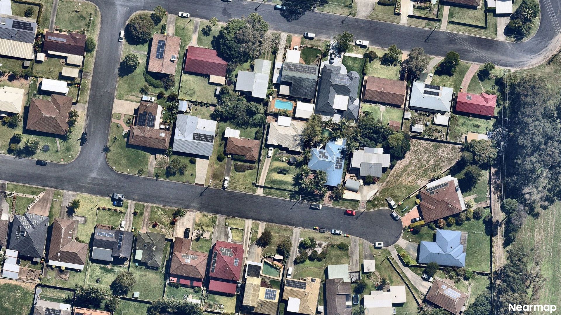 Vertical aerial view