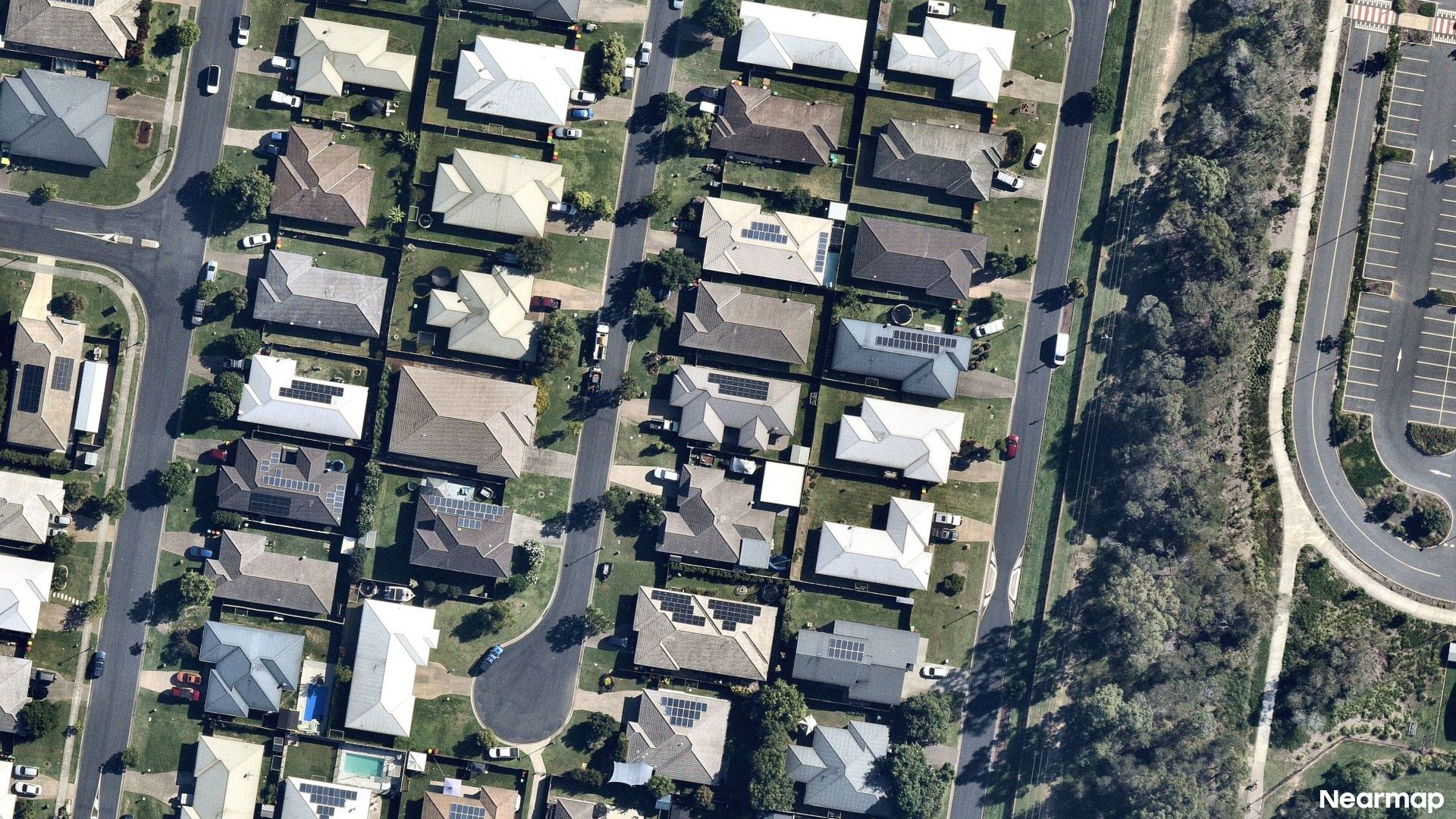 Vertical aerial view