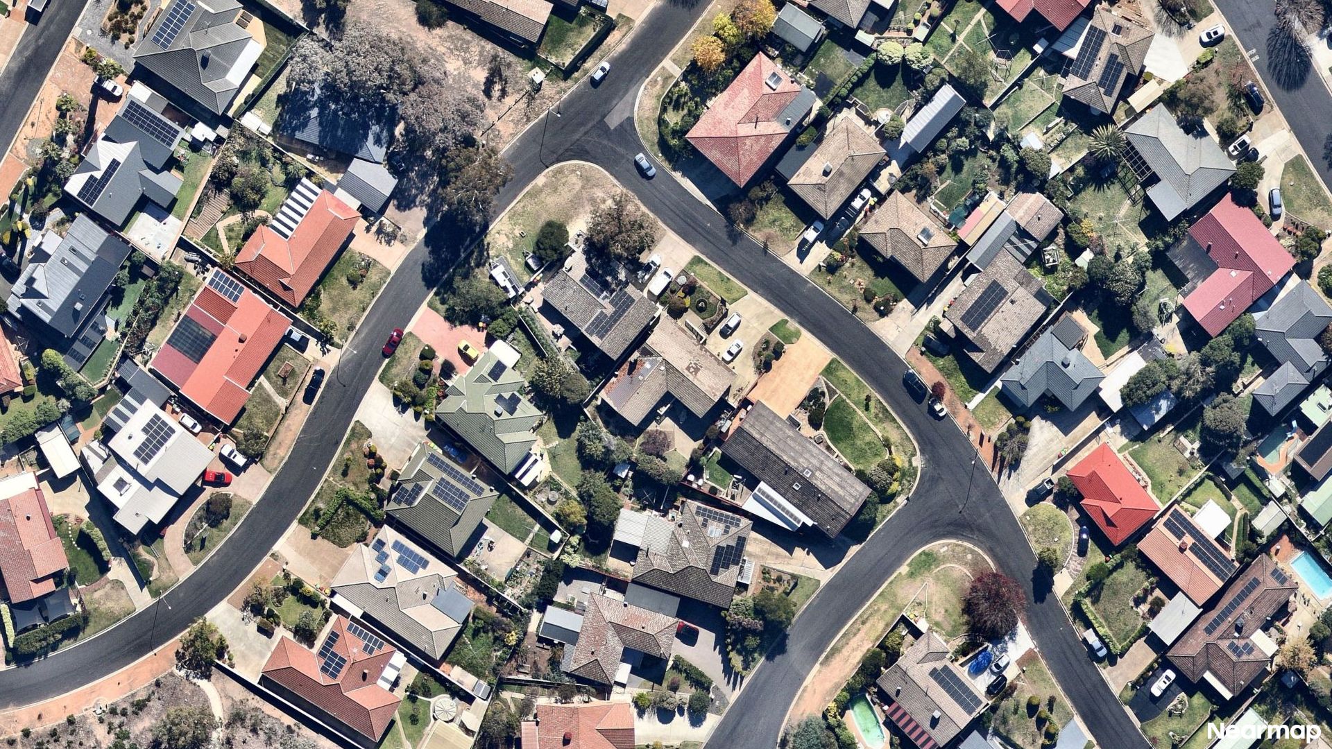 Vertical aerial view