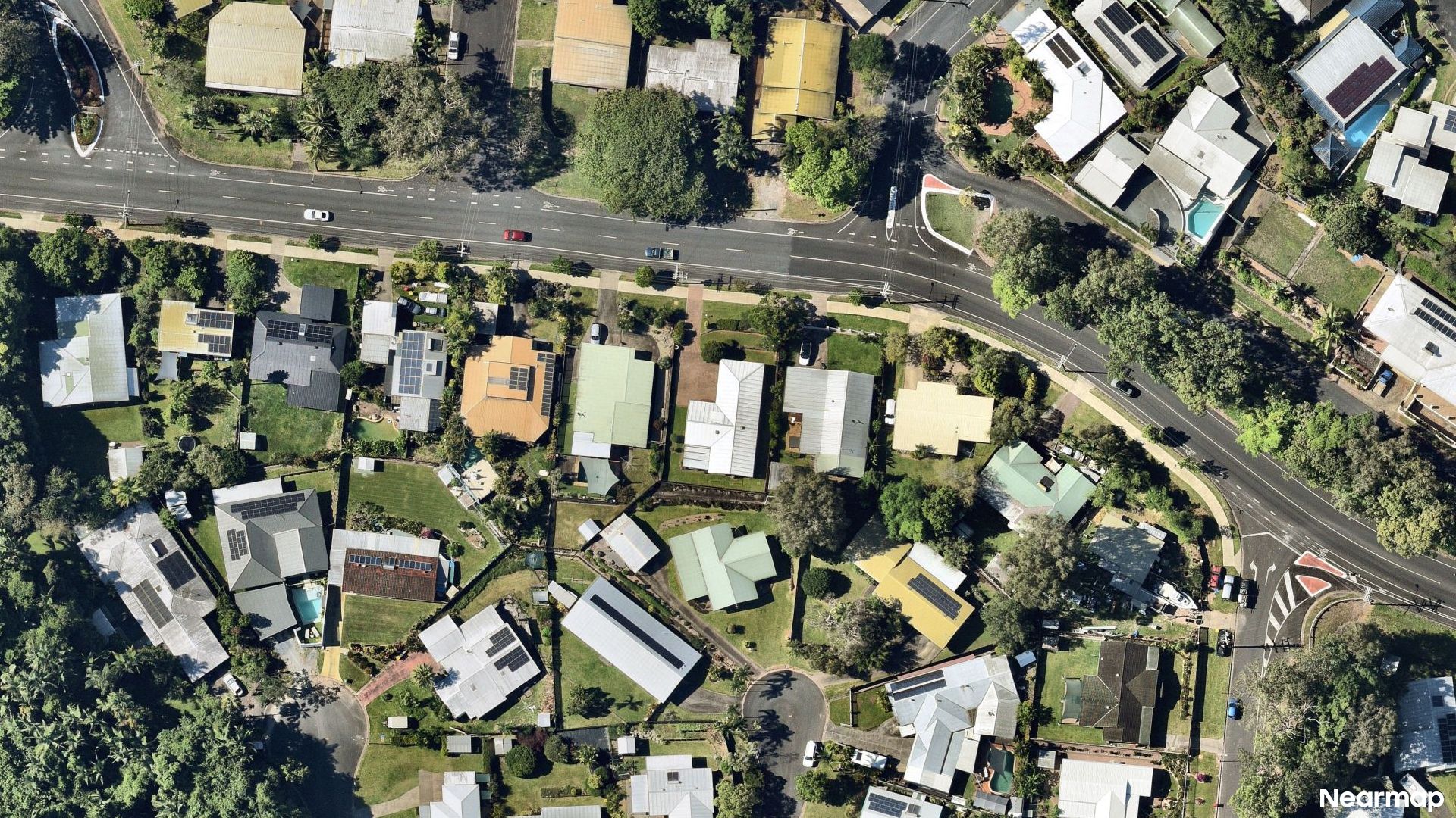 Vertical aerial view