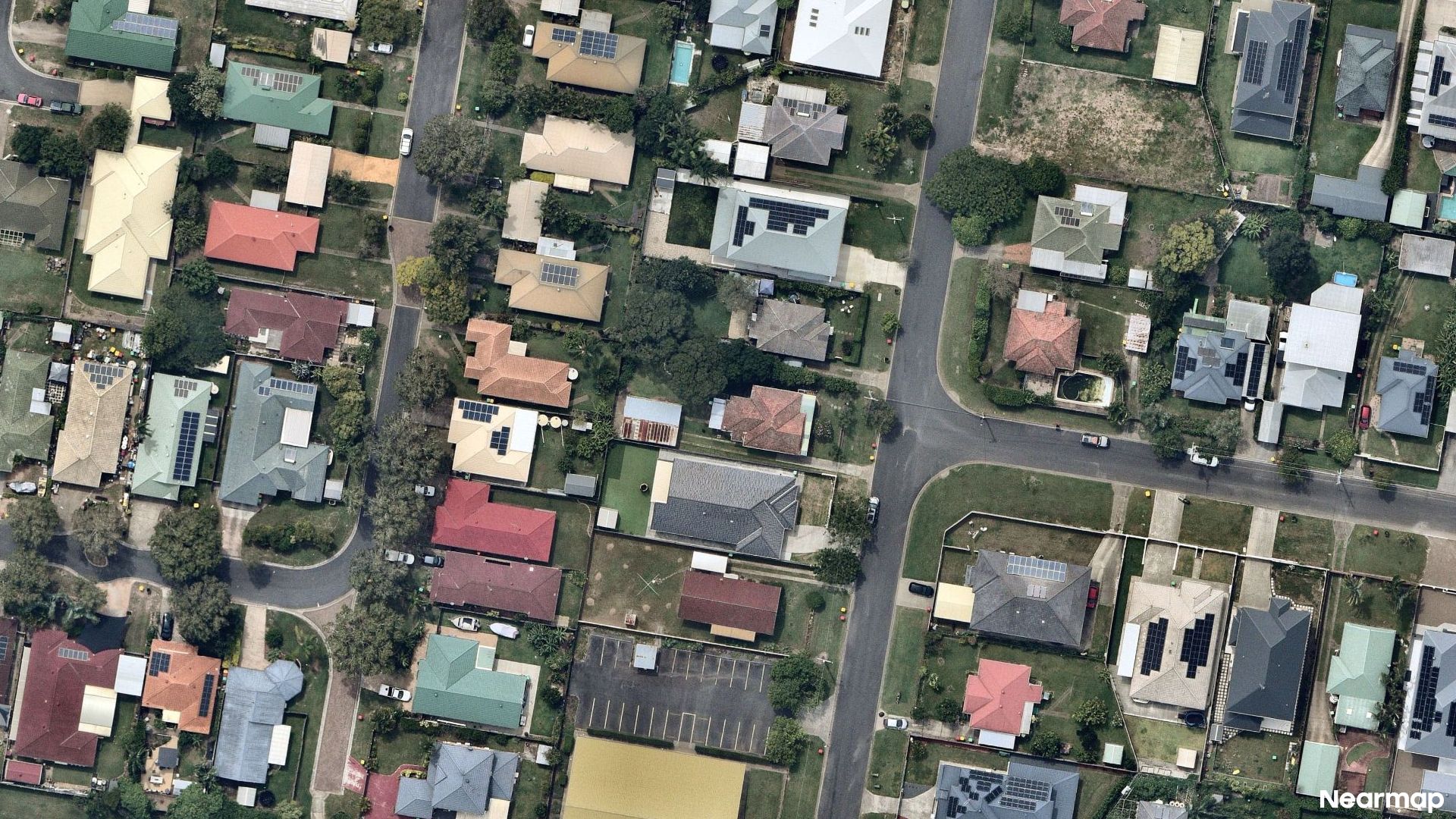 Vertical aerial view