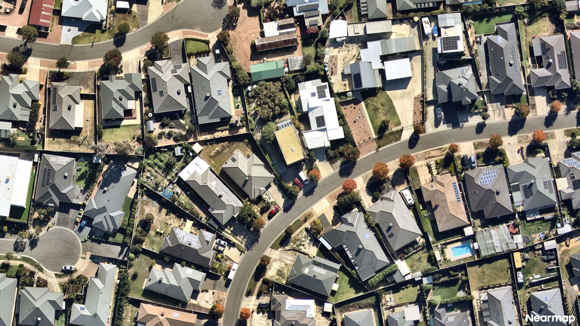 Vertical aerial view