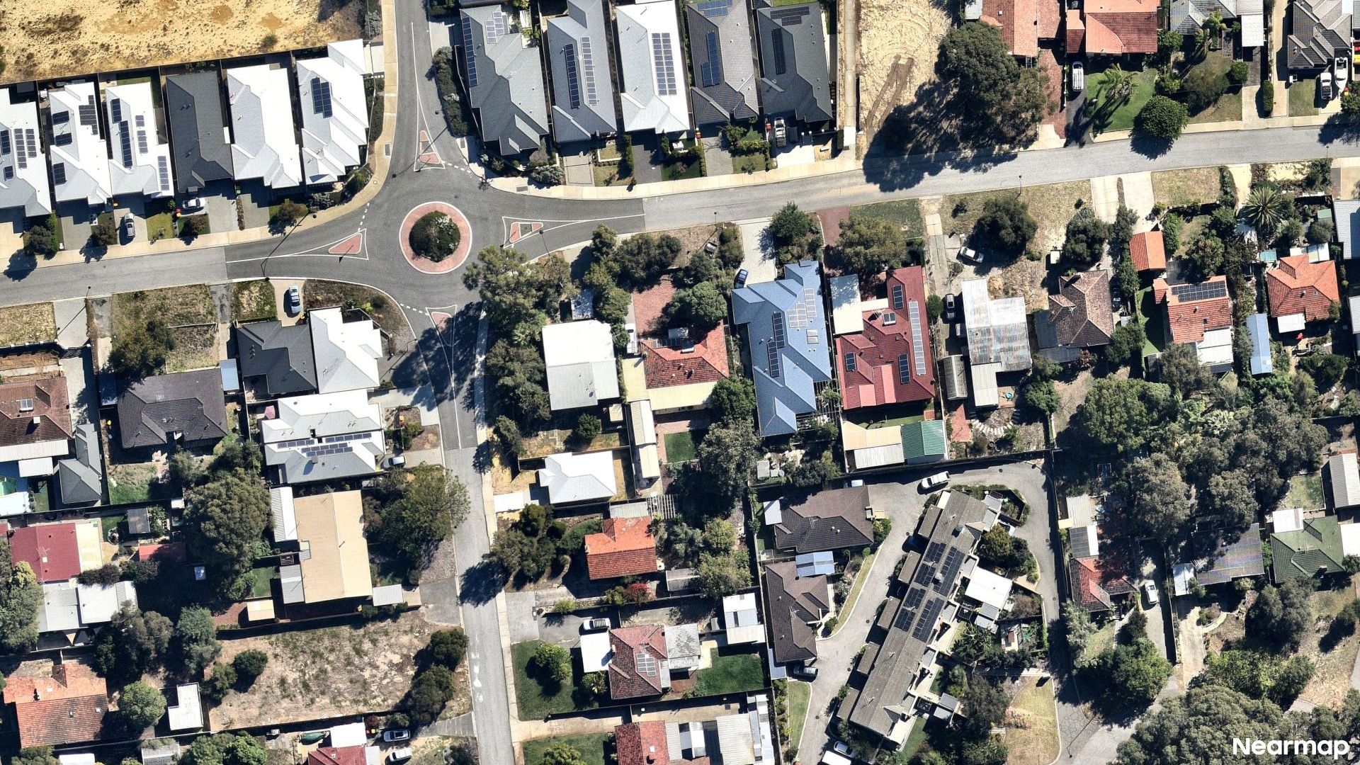 Vertical aerial view
