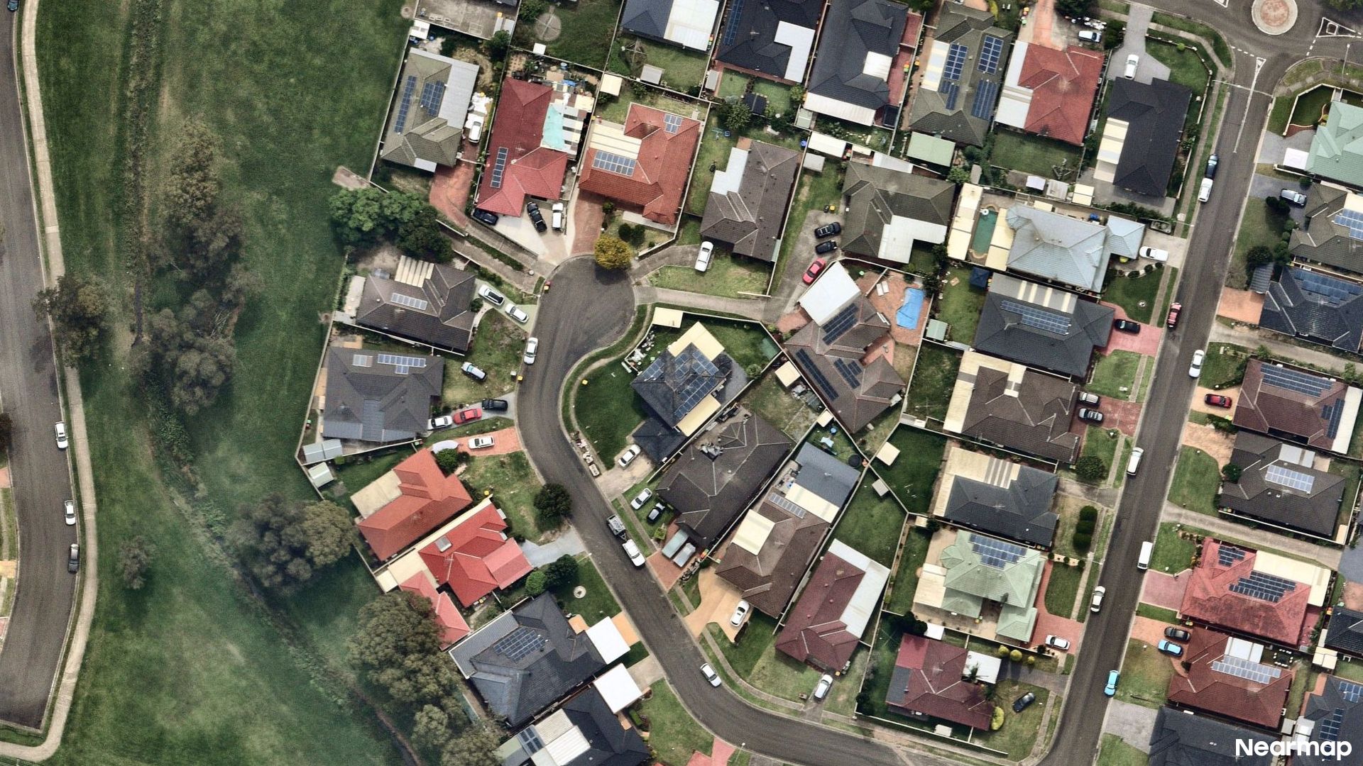 Vertical aerial view