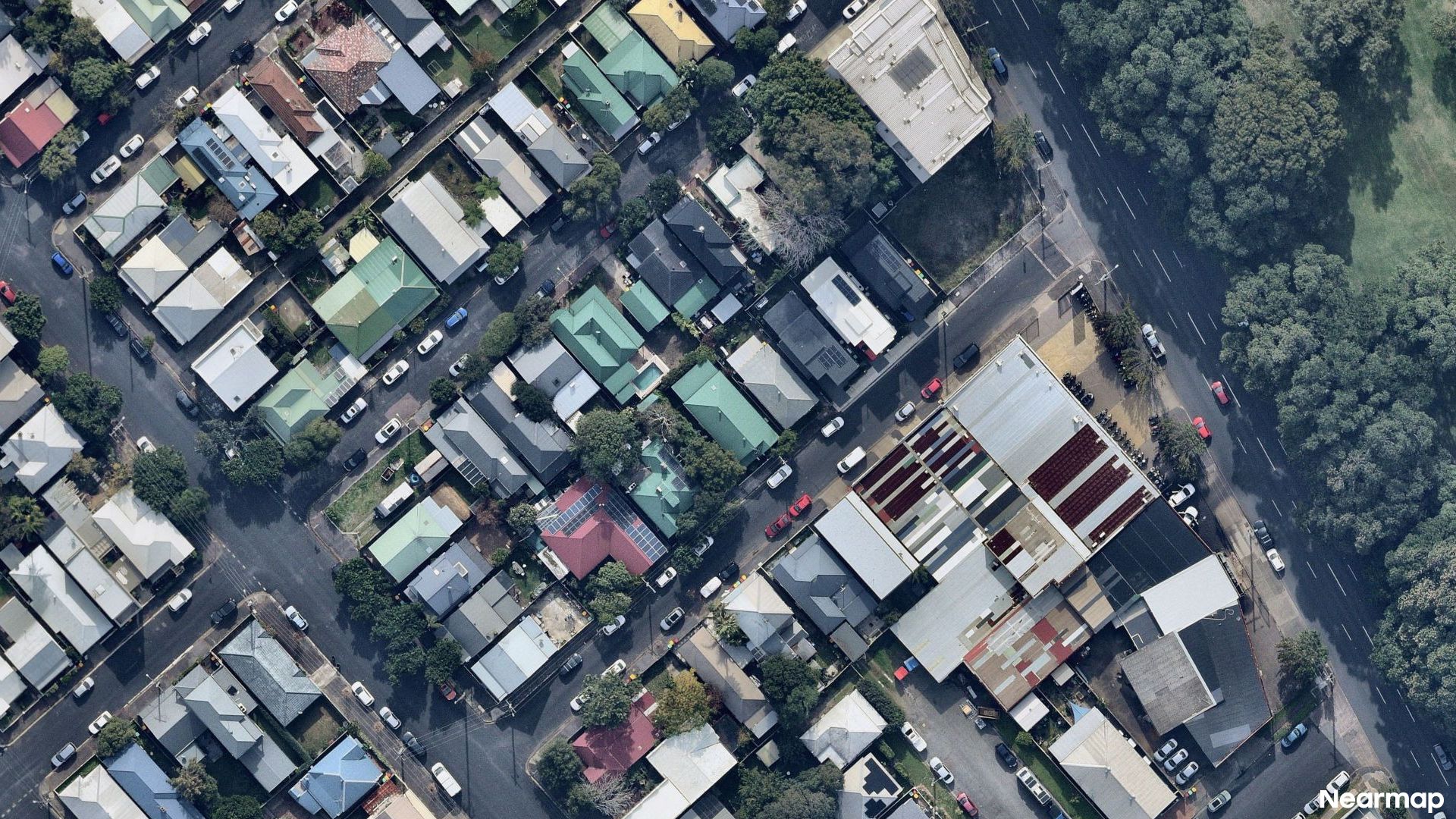Vertical aerial view