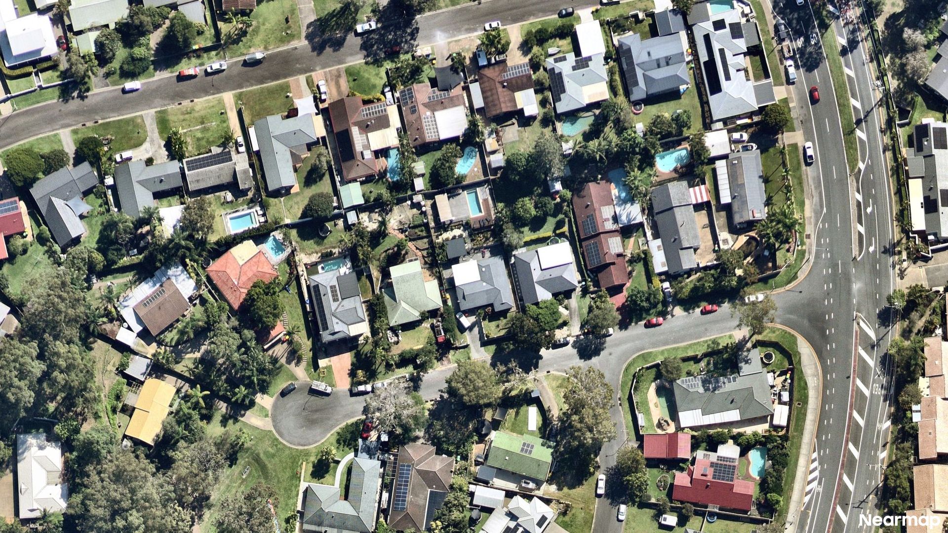 Vertical aerial view