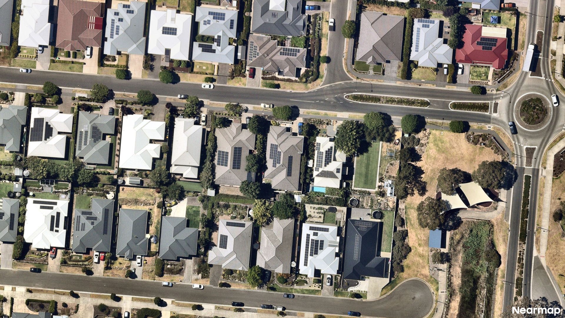 Vertical aerial view